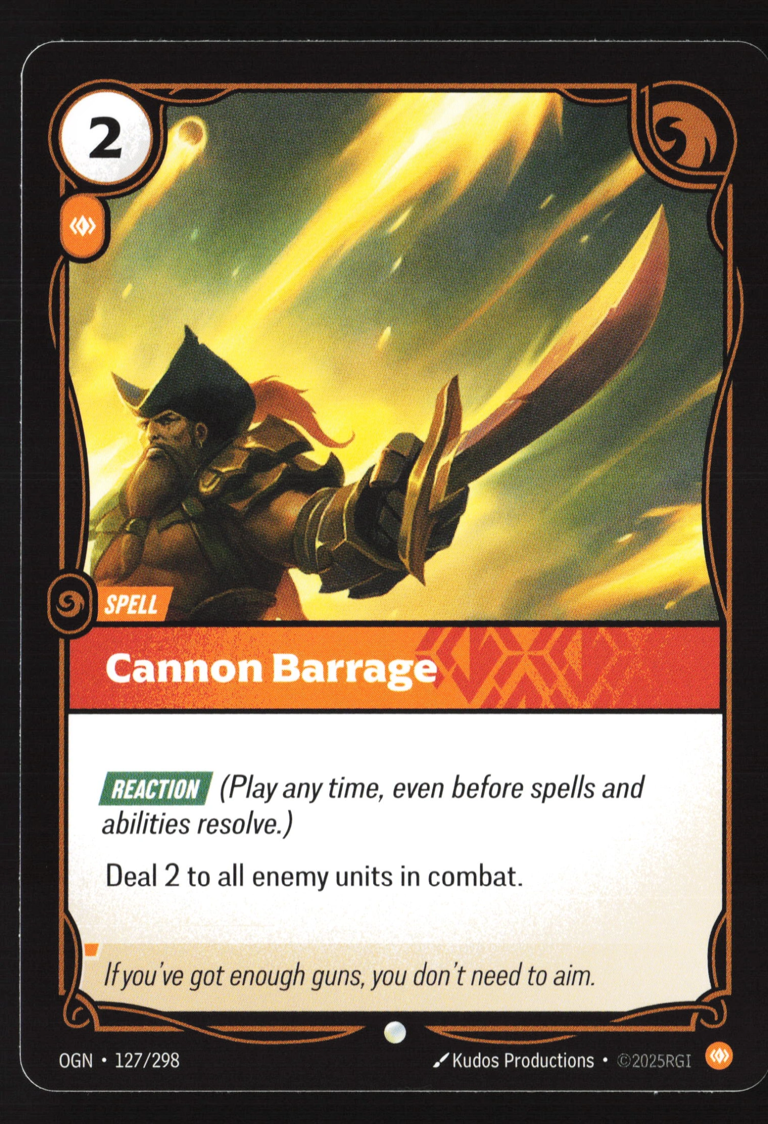 Cannon Barrage (OGN 127) — Voorkant