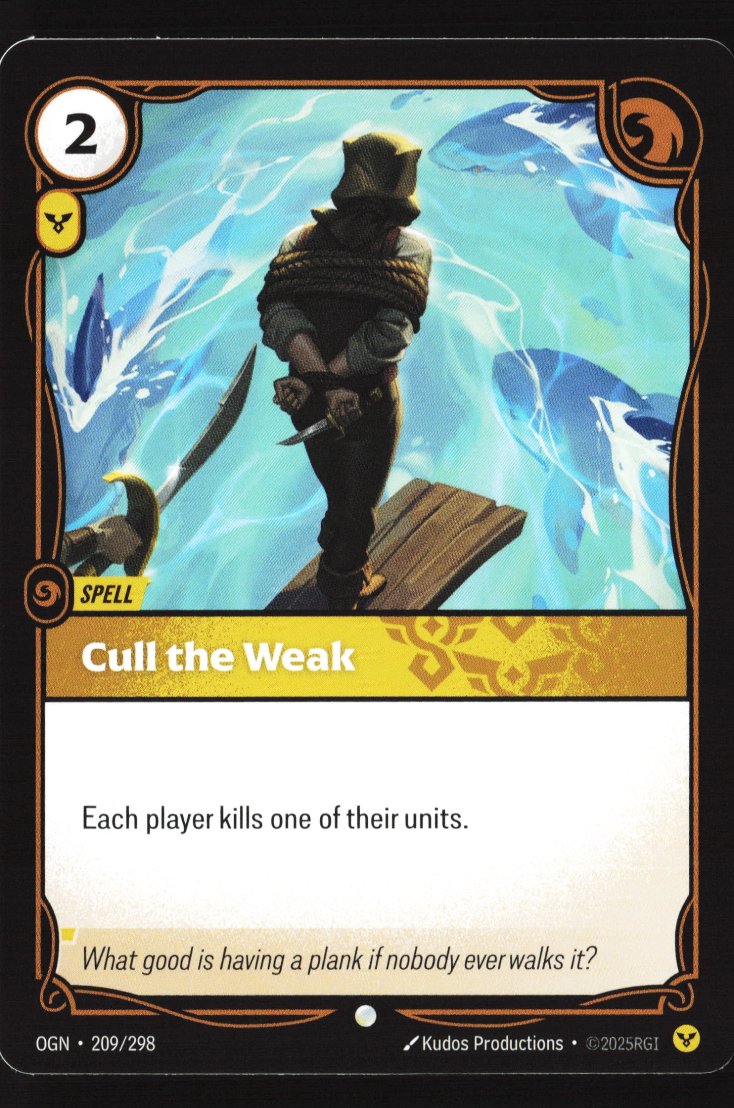 Cull The Weak (OGN 209) — Voorkant