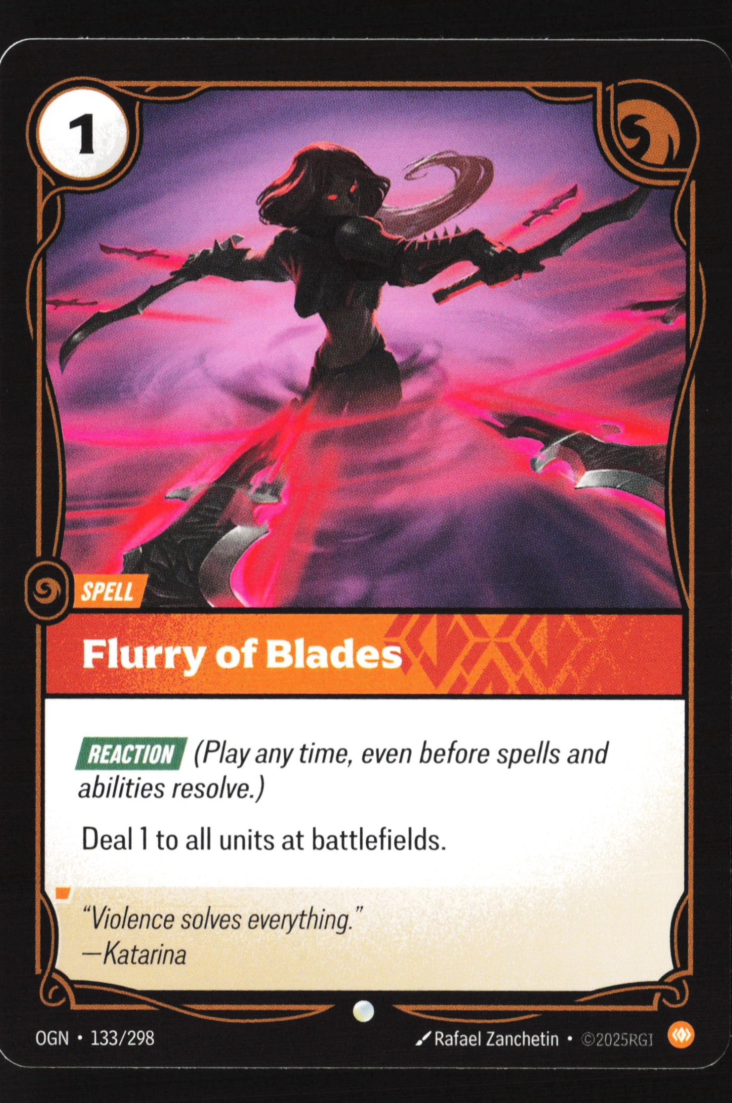 Flurry Of Blades (OGN 133) — Voorkant