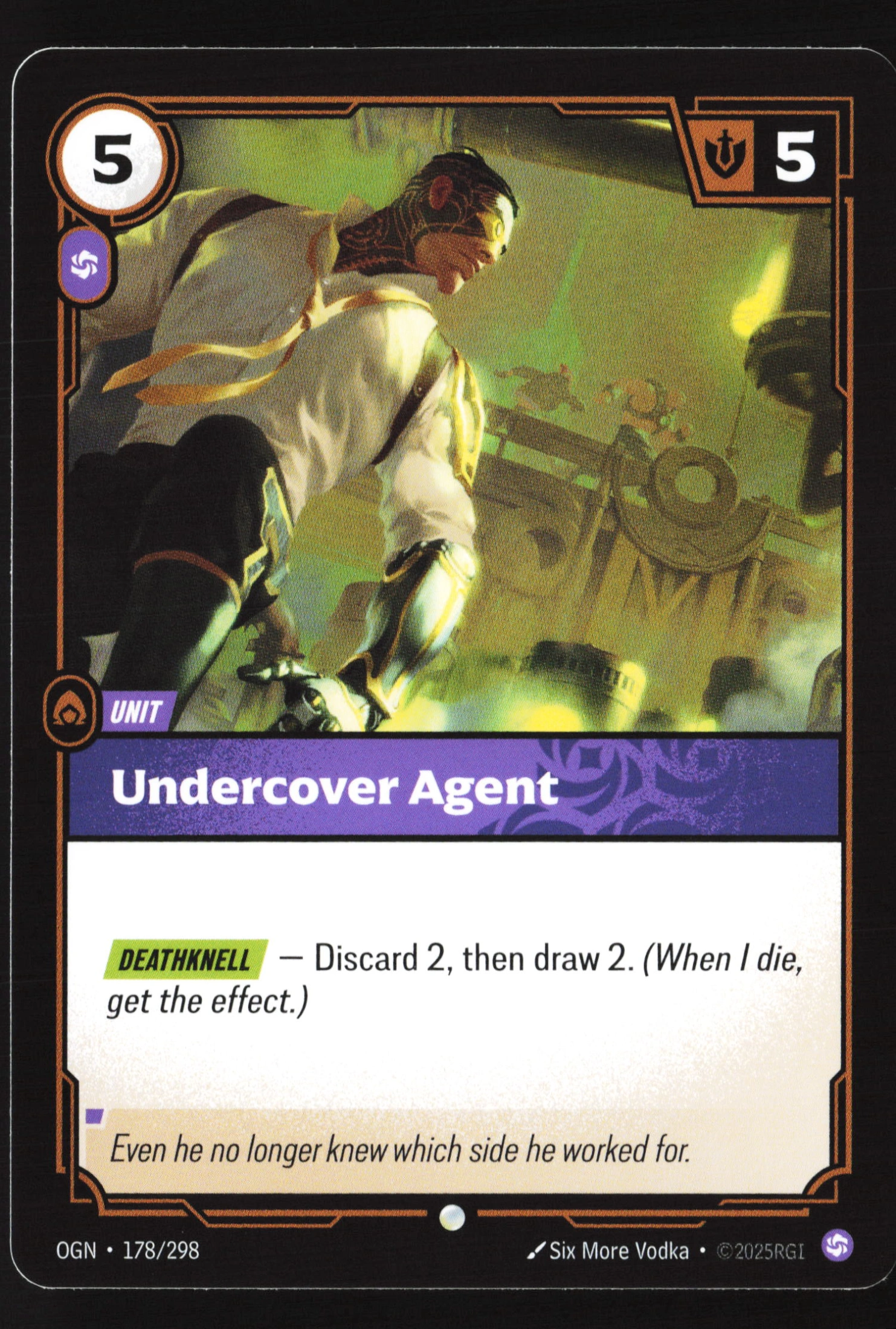 Undercover Agent (OGN 178) — Voorkant