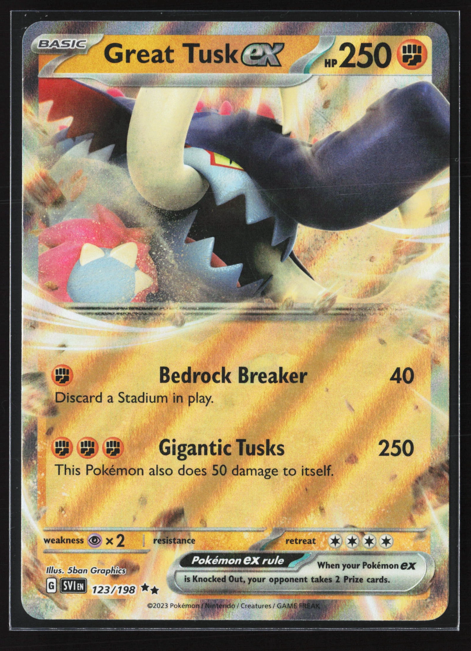 Great Tusk ex (SVI 123) — Voorkant