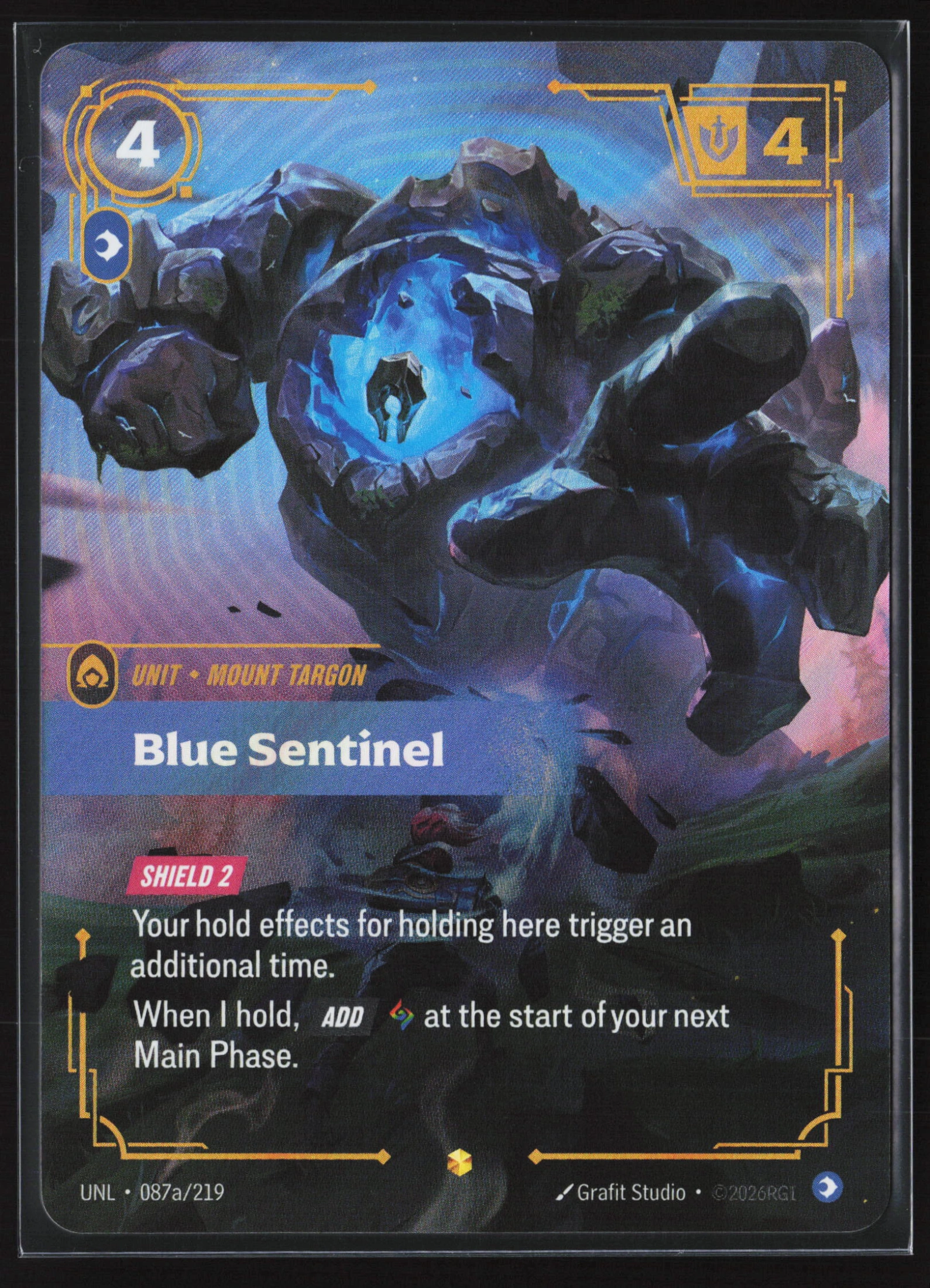 Blue Sentinel (UNL 87a) — Voorkant