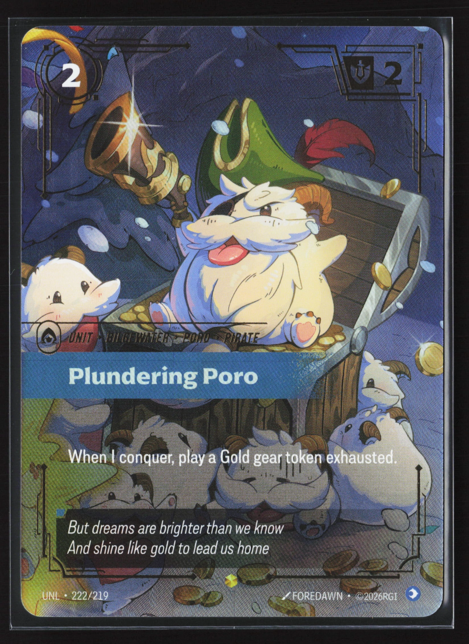 Plundering Poro (UNL 222) — Voorkant