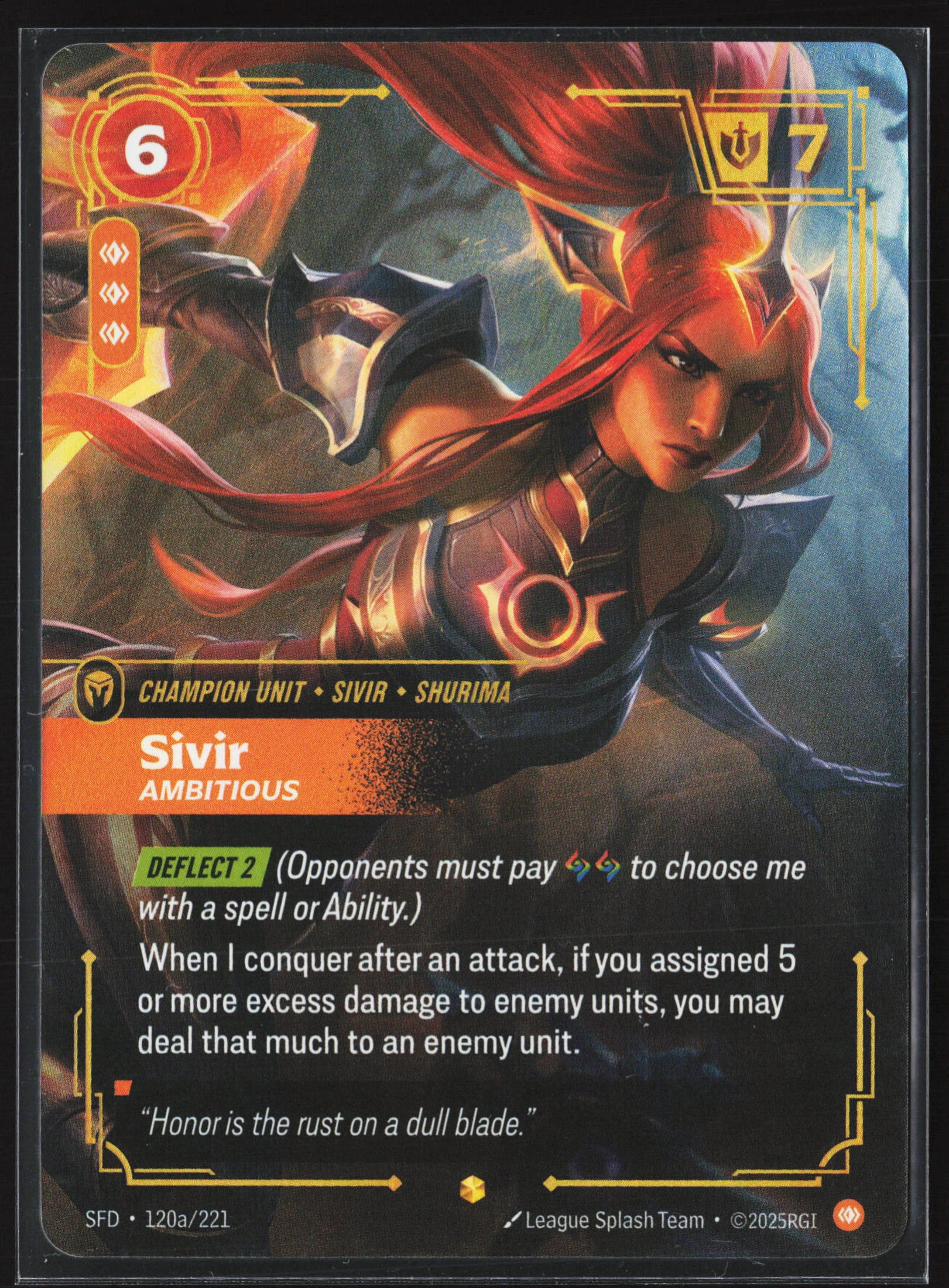 Sivir, Ambitious (SFD 120a) — Voorkant