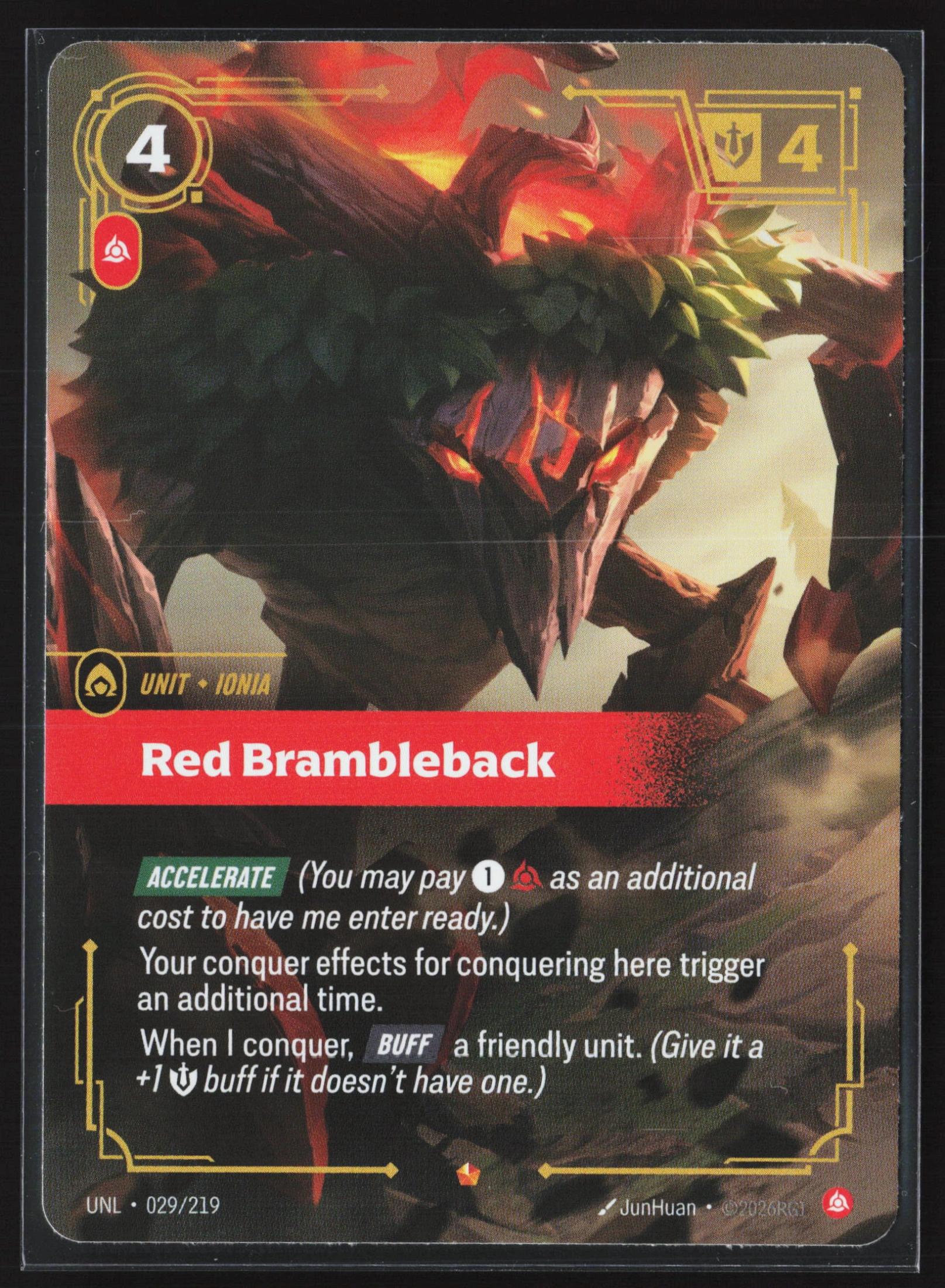Red Brambleback (UNL 029) — Voorkant