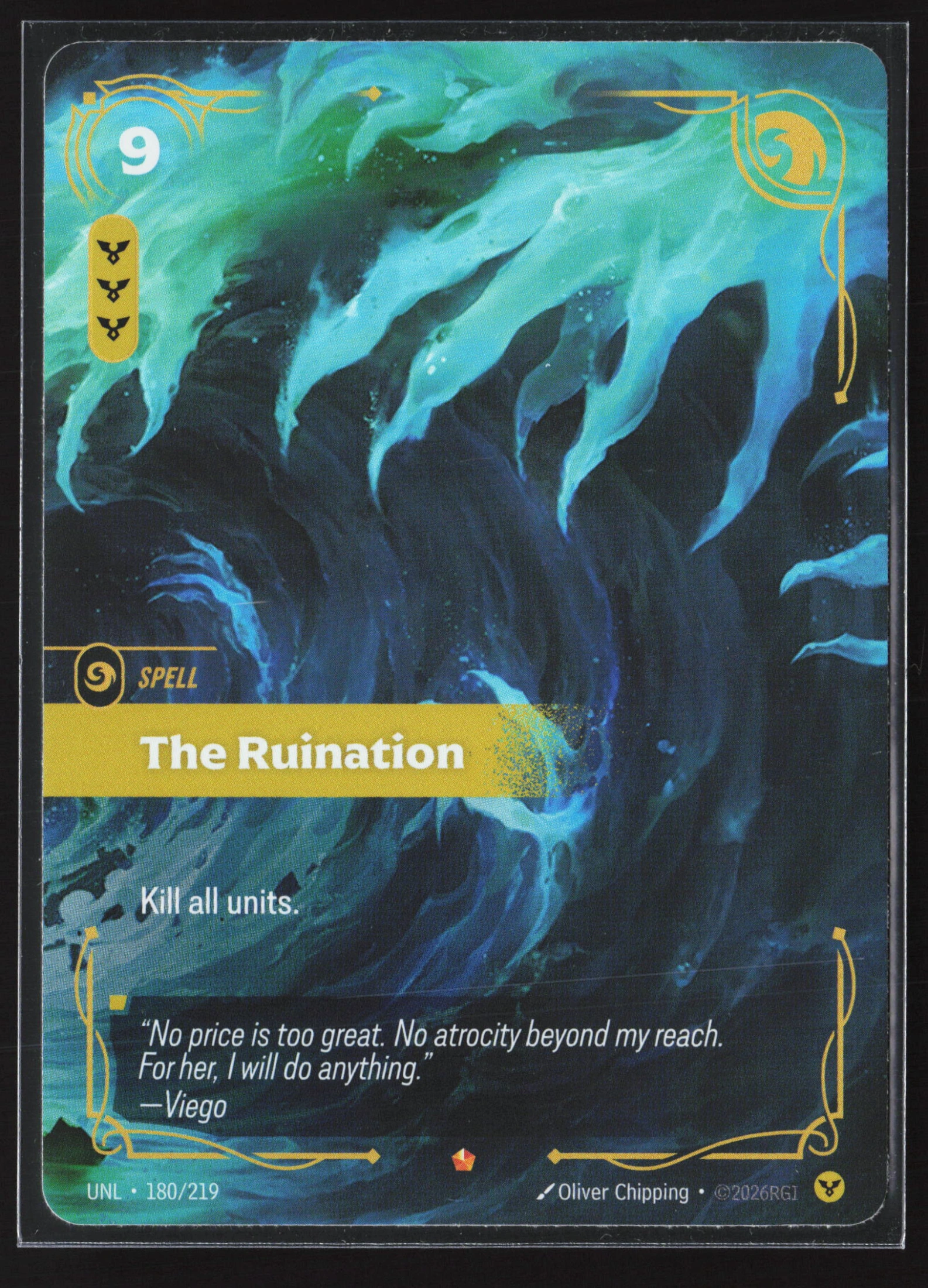 The Ruination (UNL 180) — Voorkant
