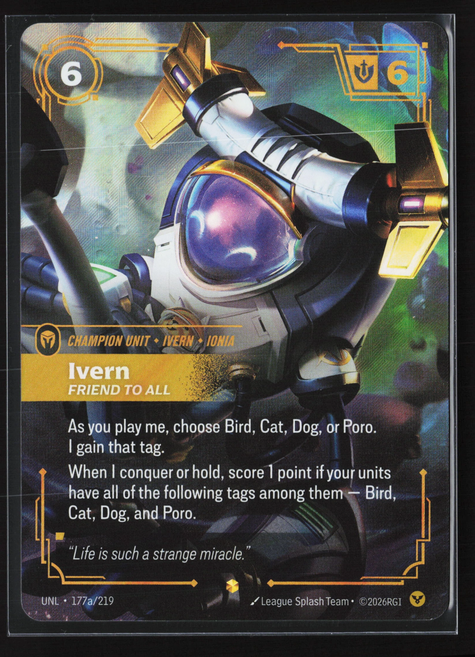 Ivern, Friend To All (UNL 177a) — Voorkant