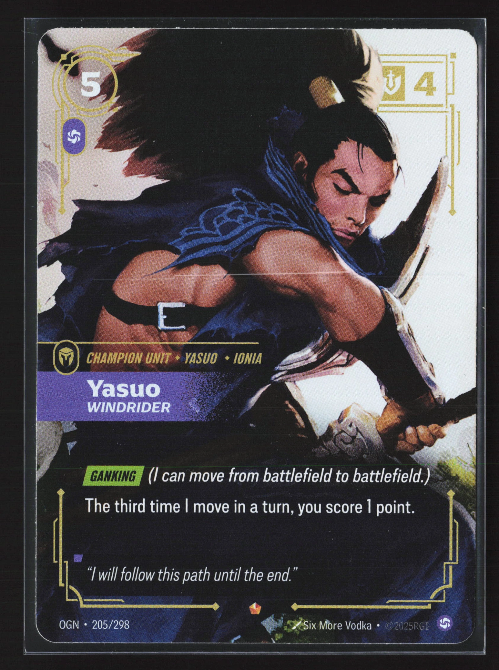 Yasuo, Windrider (OGN 205) — Voorkant