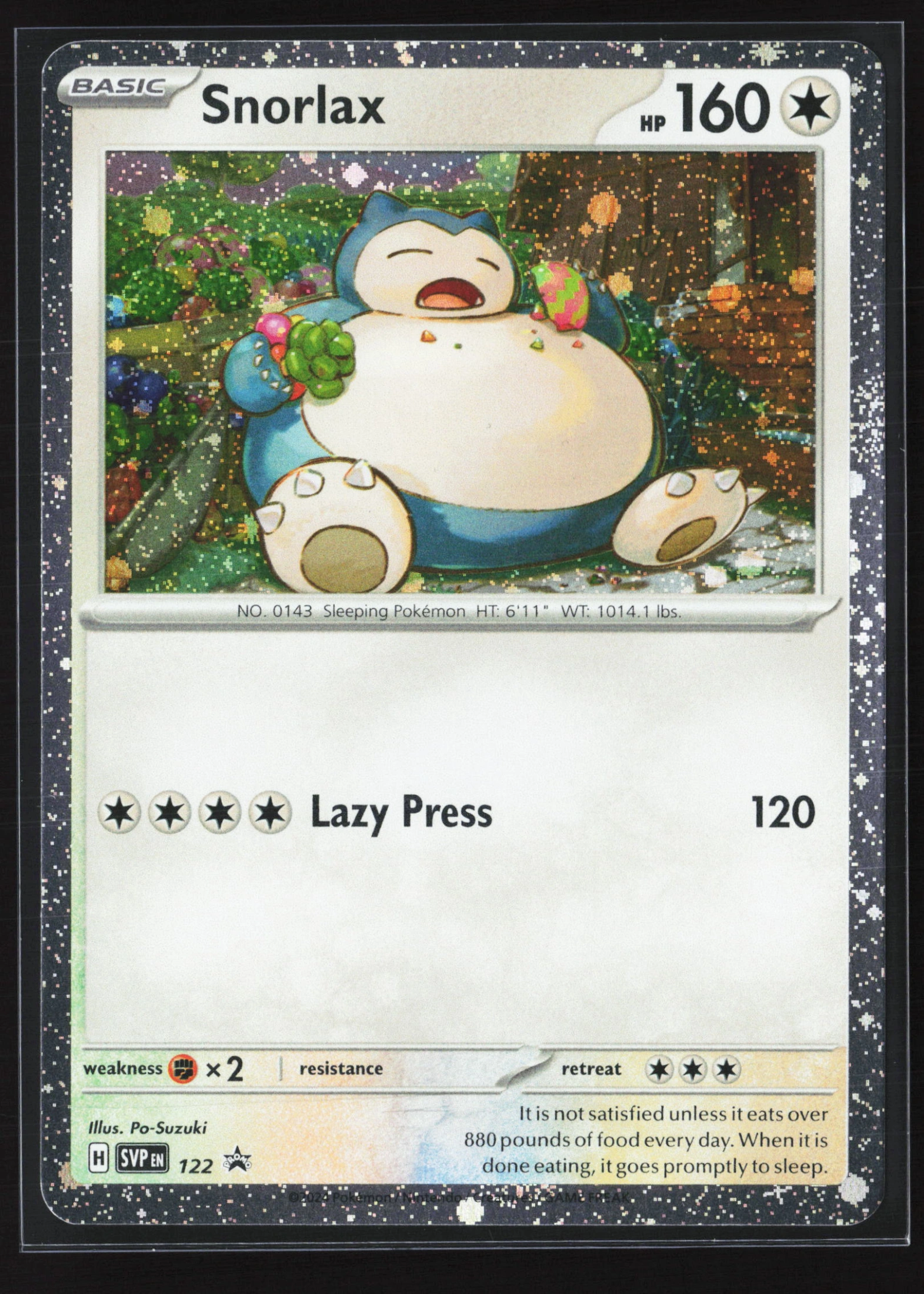 Snorlax (SVP 122) — Voorkant