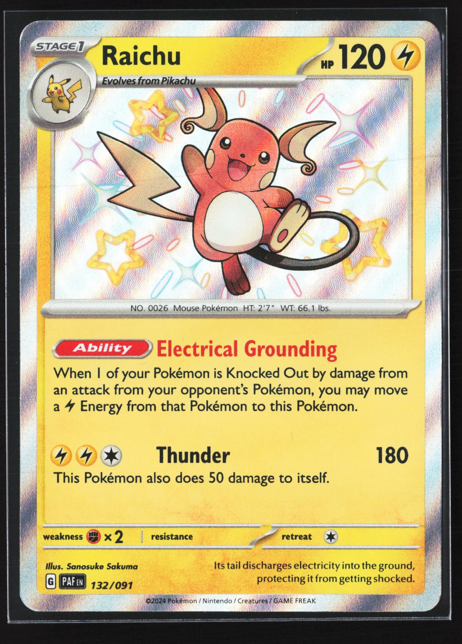 Raichu (PAF 132) — Voorkant