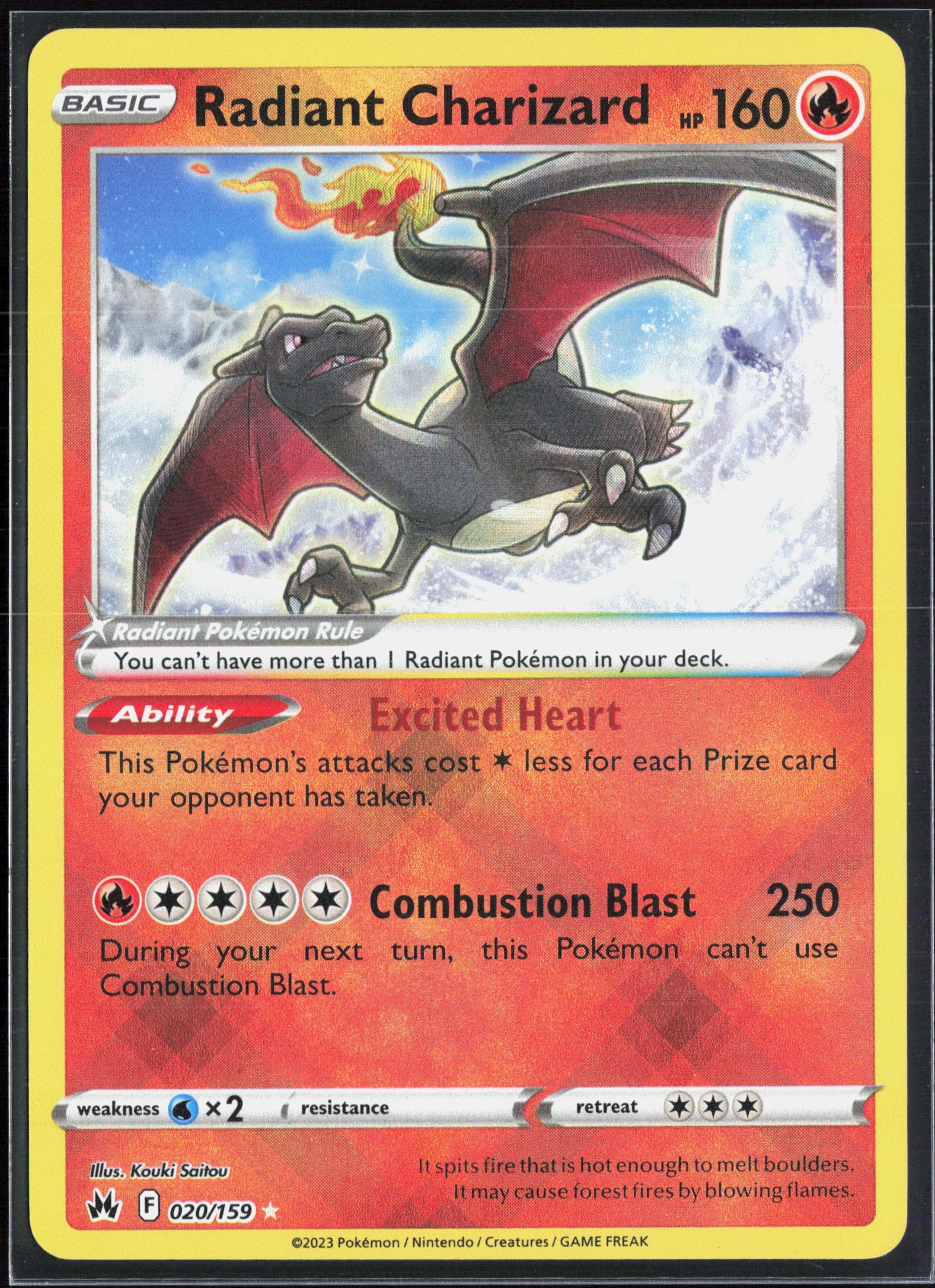 Radiant Charizard (CRZ 020) — Voorkant