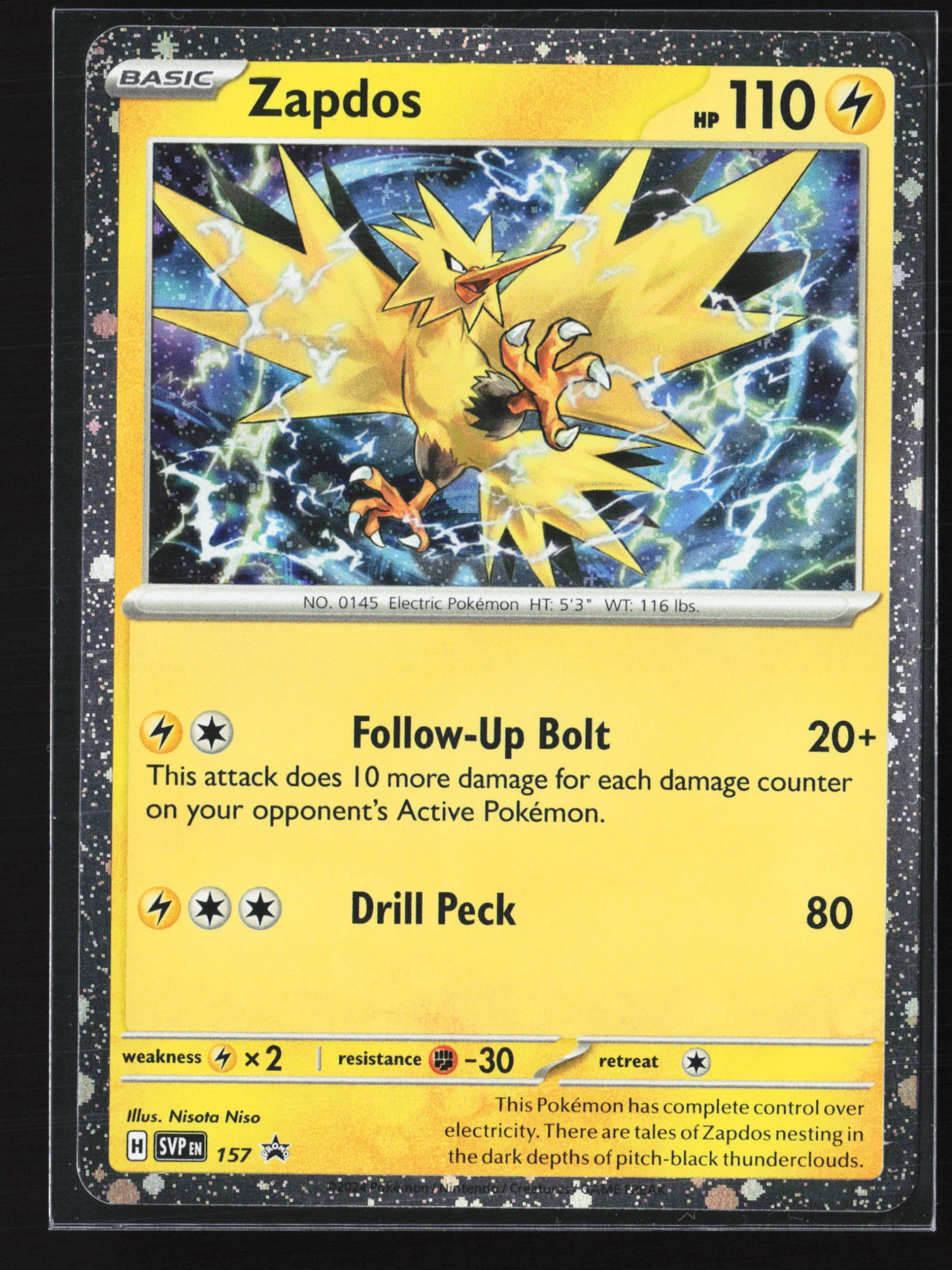 Zapdos (SVP 157) — Voorkant