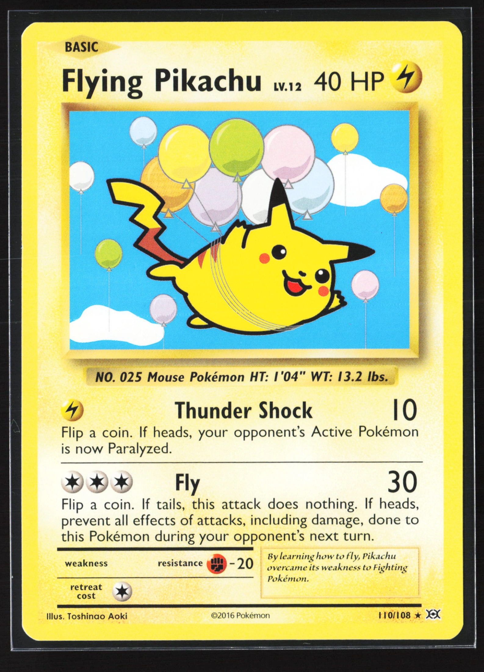 Flying Pikachu (EVO 110) — Voorkant