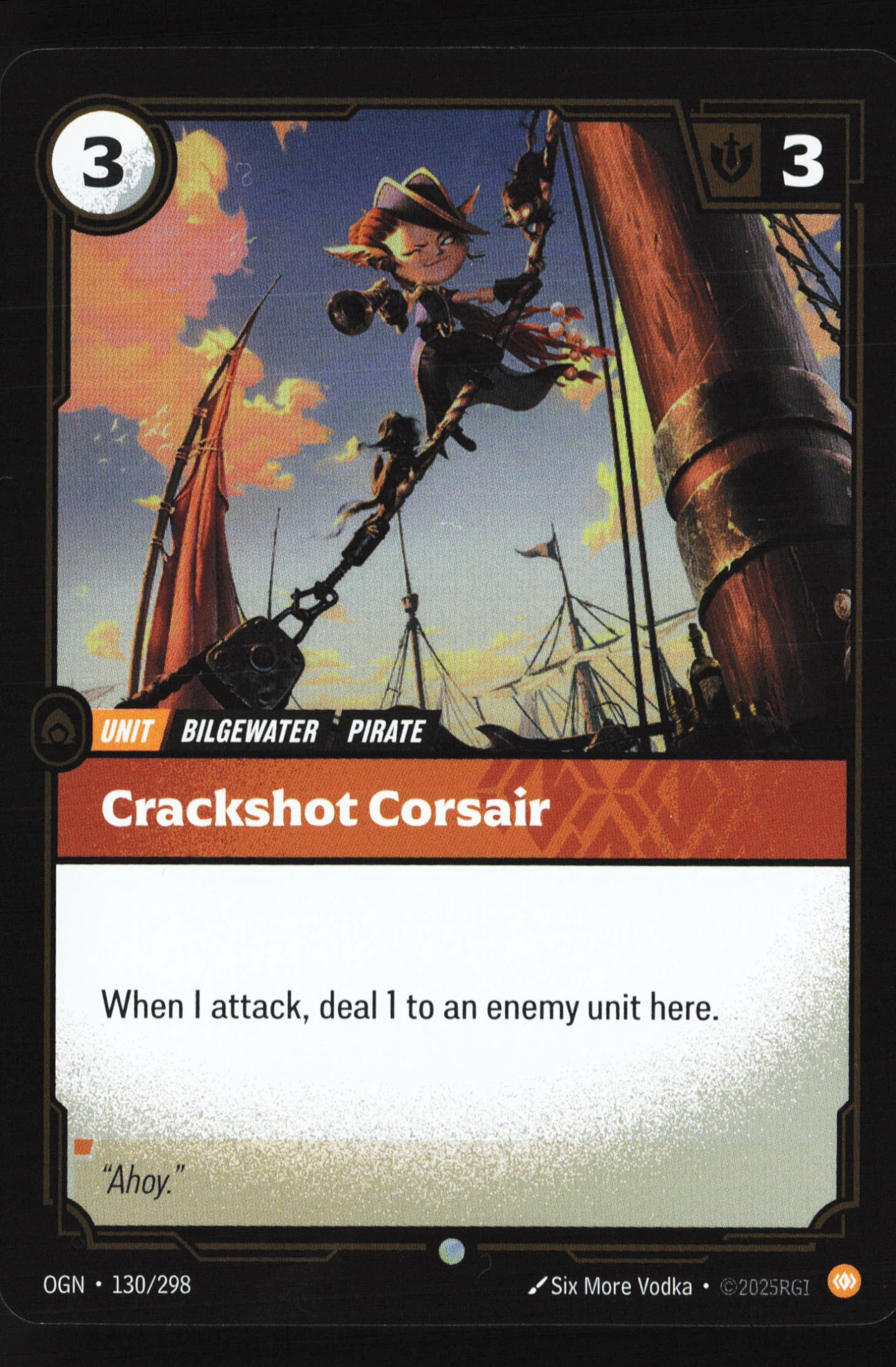 Crackshot Corsair (OGN 130) — Voorkant