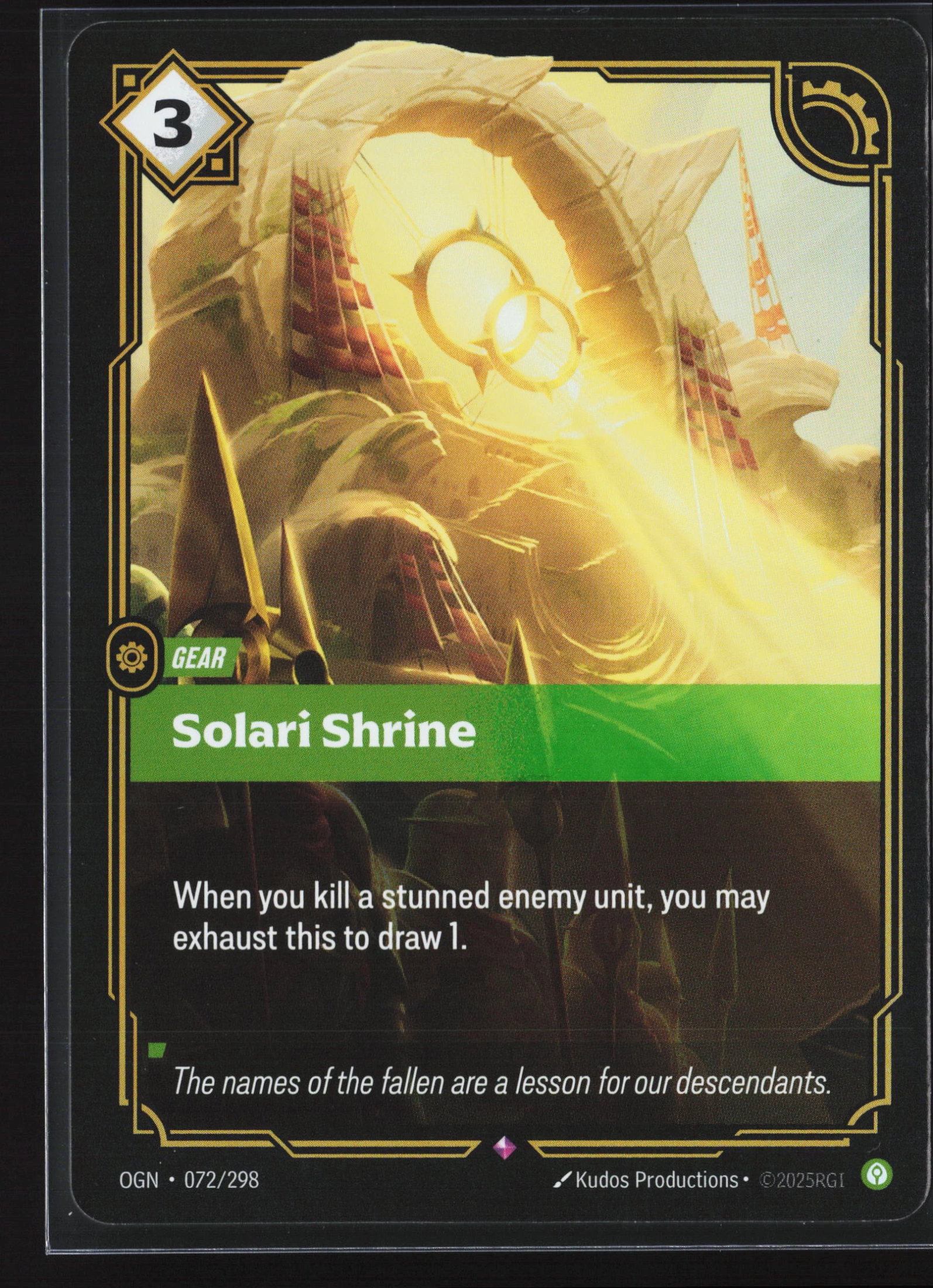 Solari Shrine (OGN 072) — Voorkant