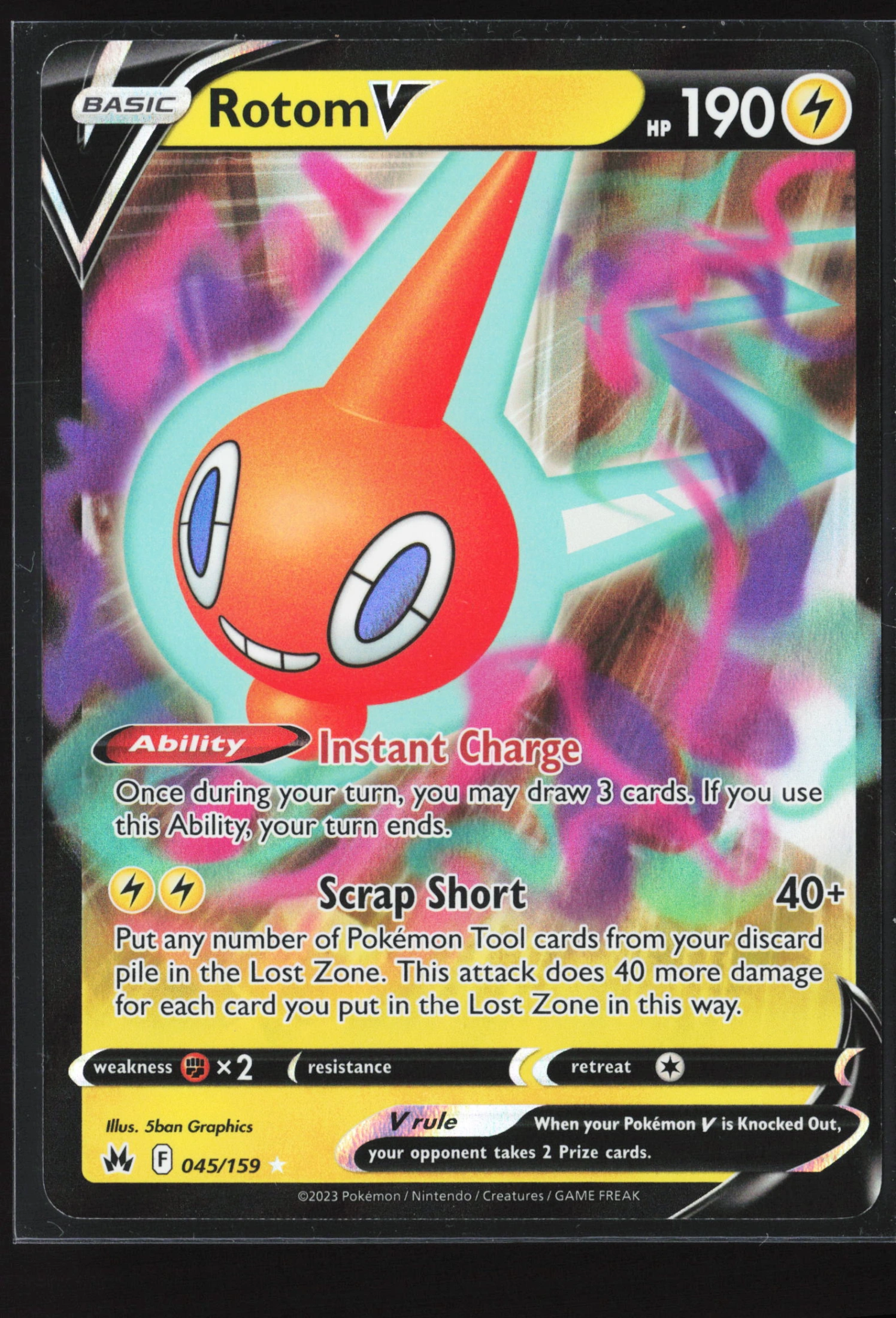 Rotom V (CRZ 045) — Voorkant