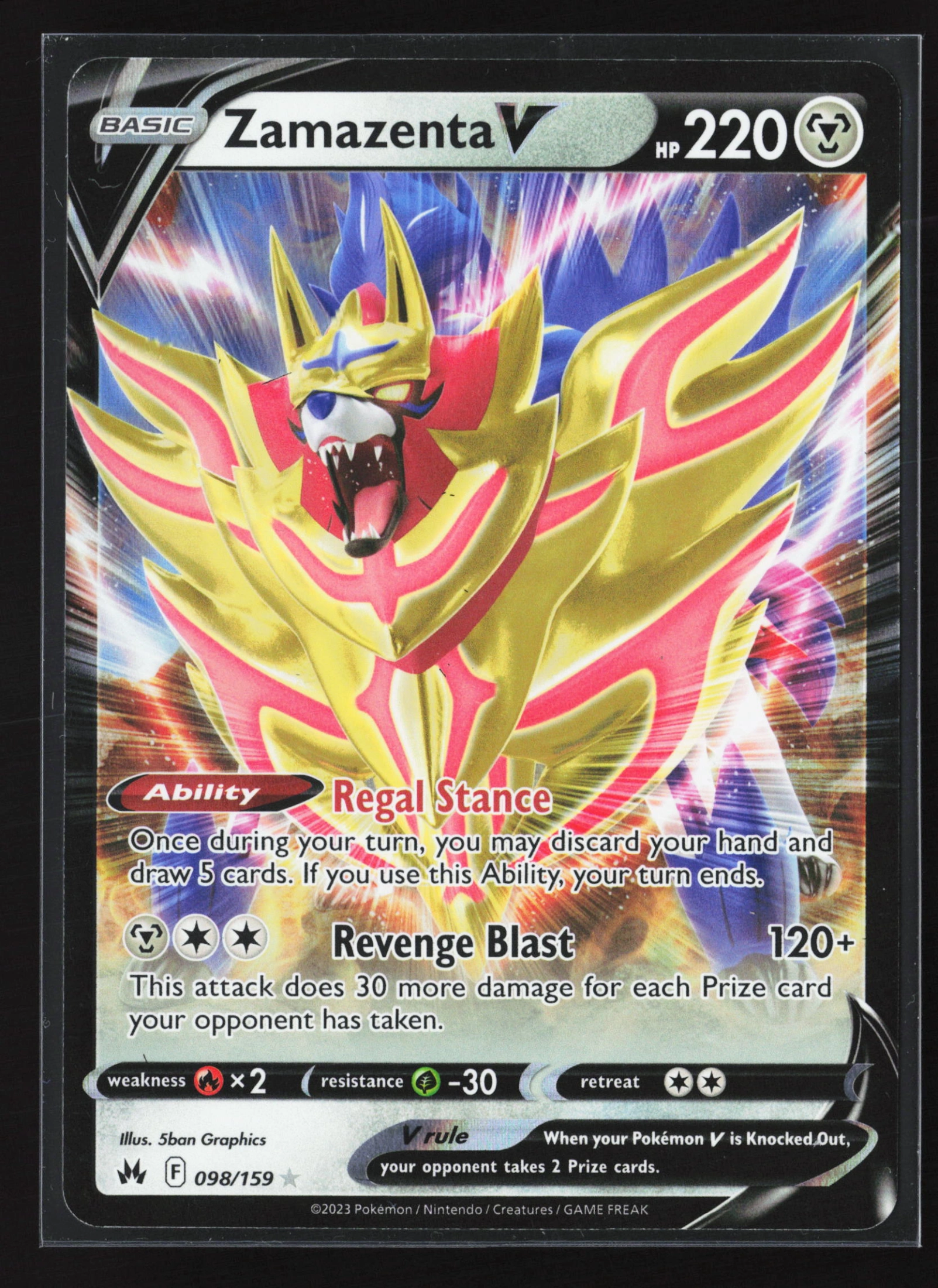 Zamazenta V (CRZ 098) — Voorkant