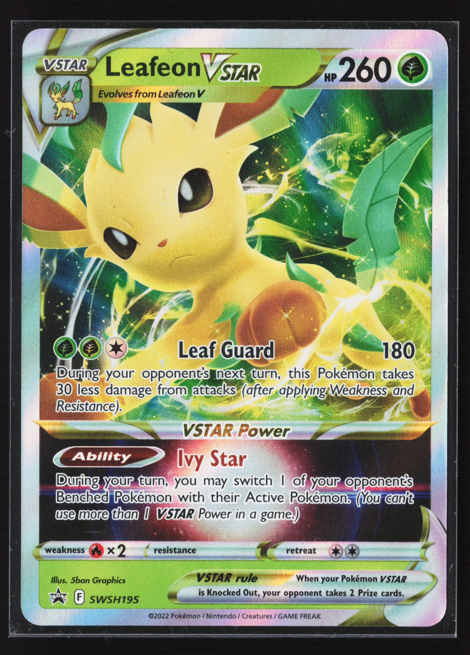 Leafeon VSTAR (PR-SW SWSH195) — Voorkant