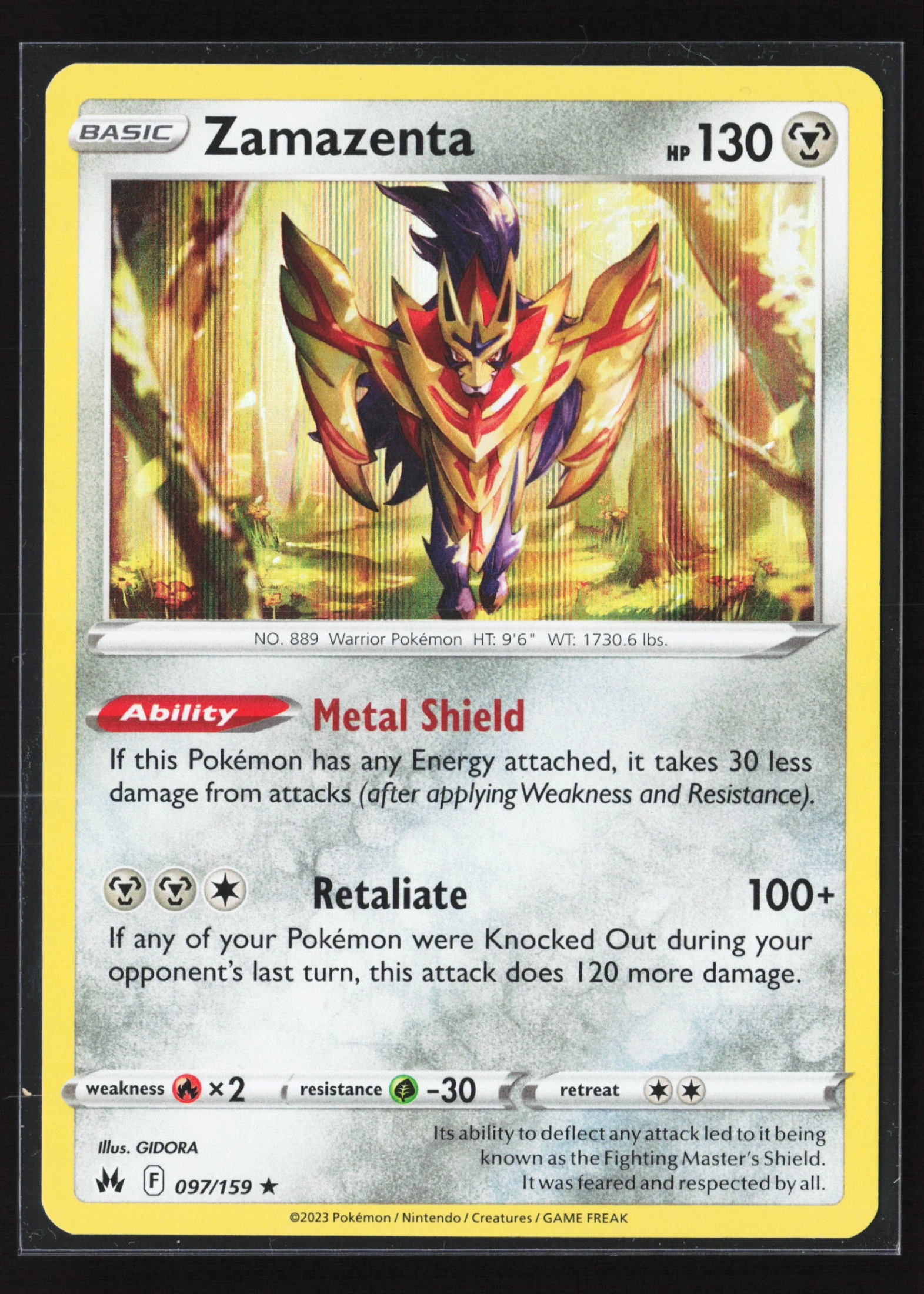 Zamazenta (CRZ 097) — Voorkant
