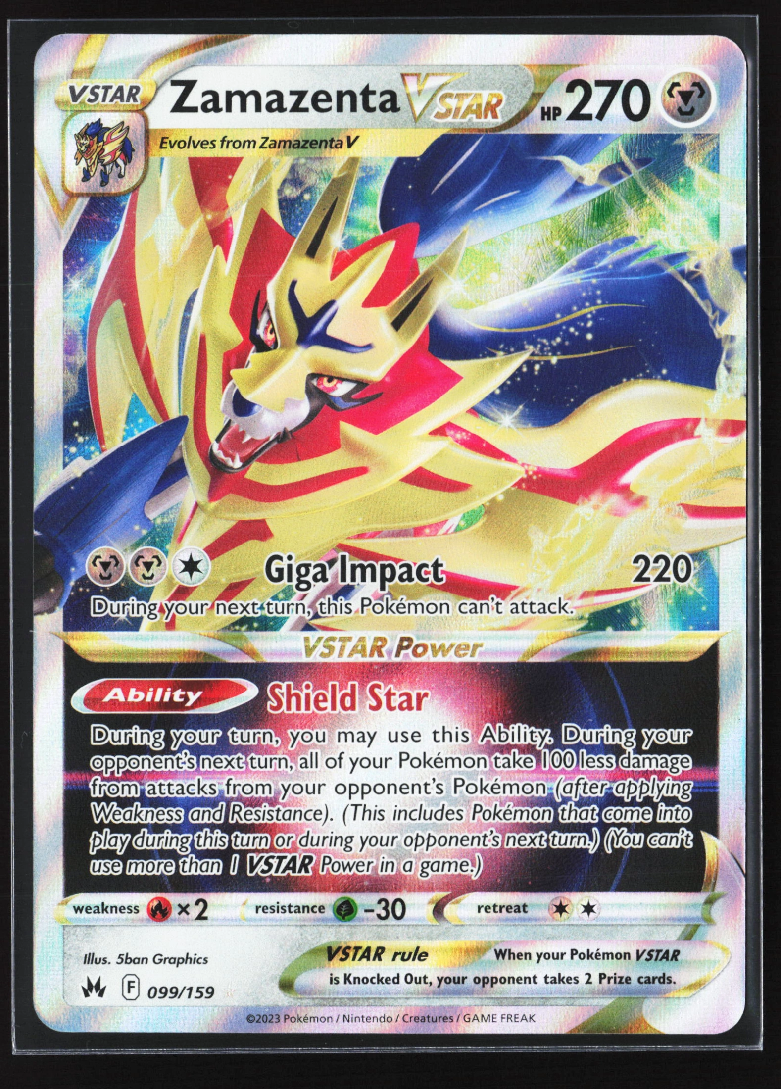 Zamazenta VSTAR (CRZ 099) — Voorkant
