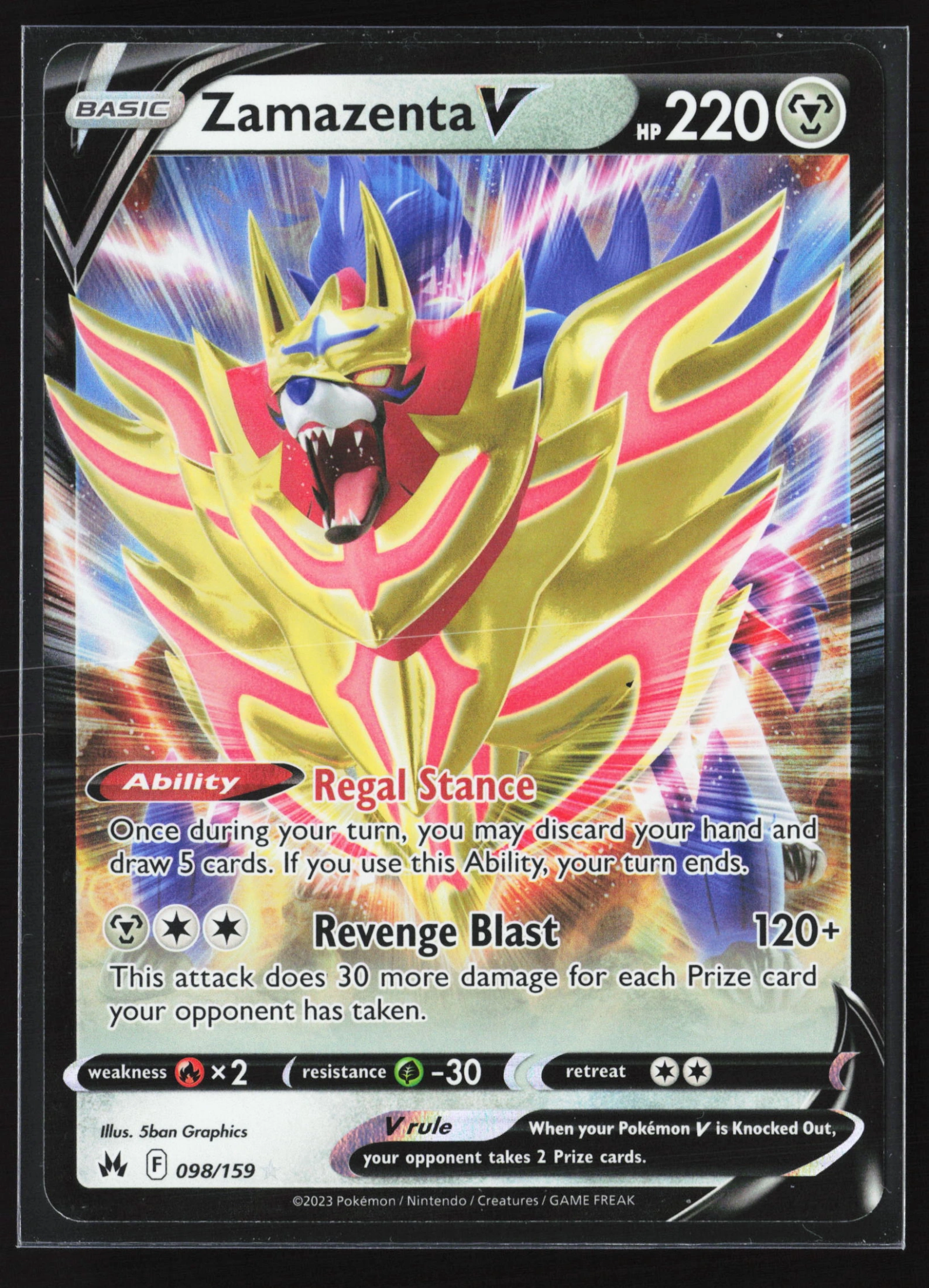 Zamazenta V (CRZ 098) — Voorkant