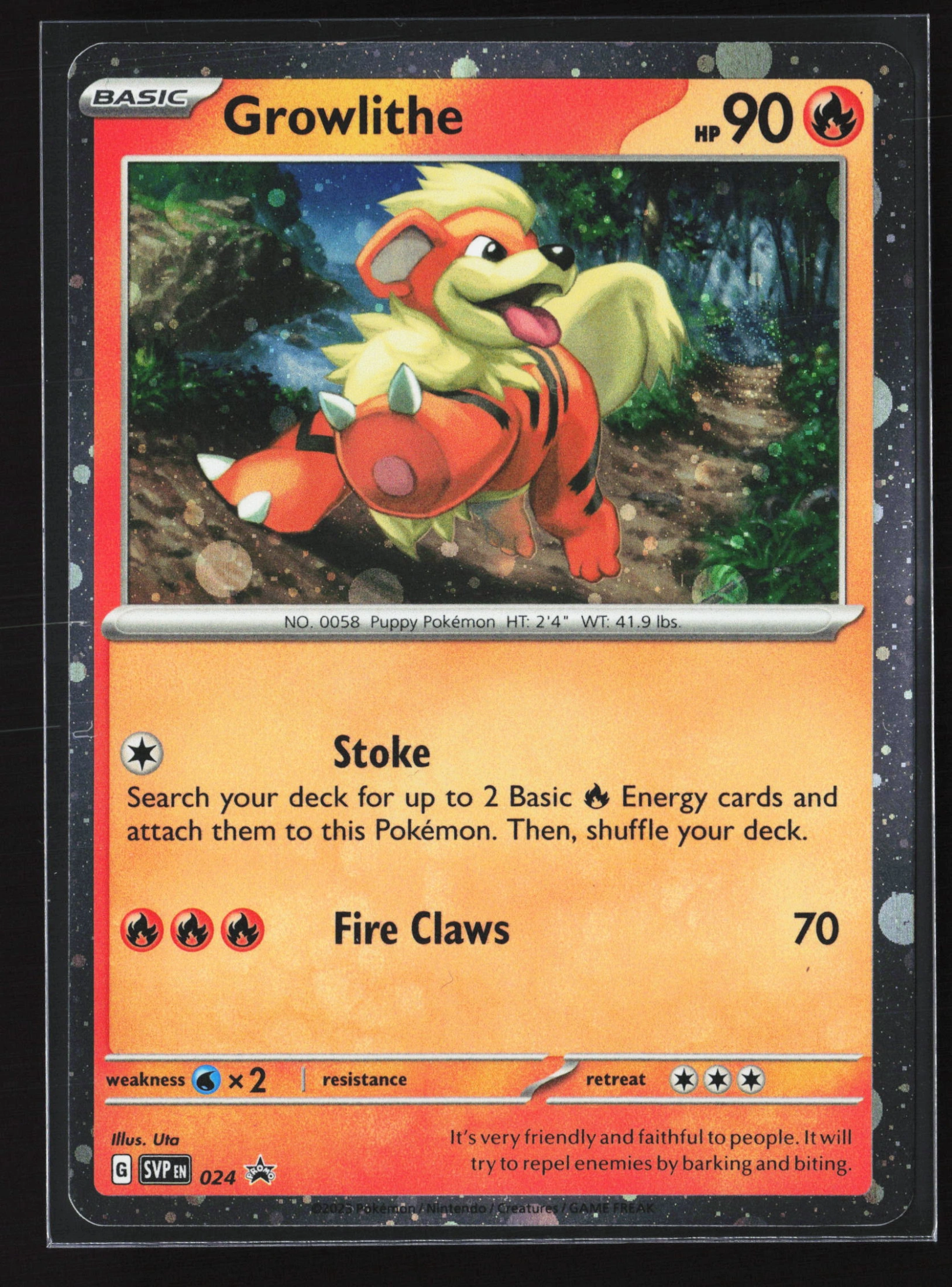 Growlithe (SVP 024) — Voorkant