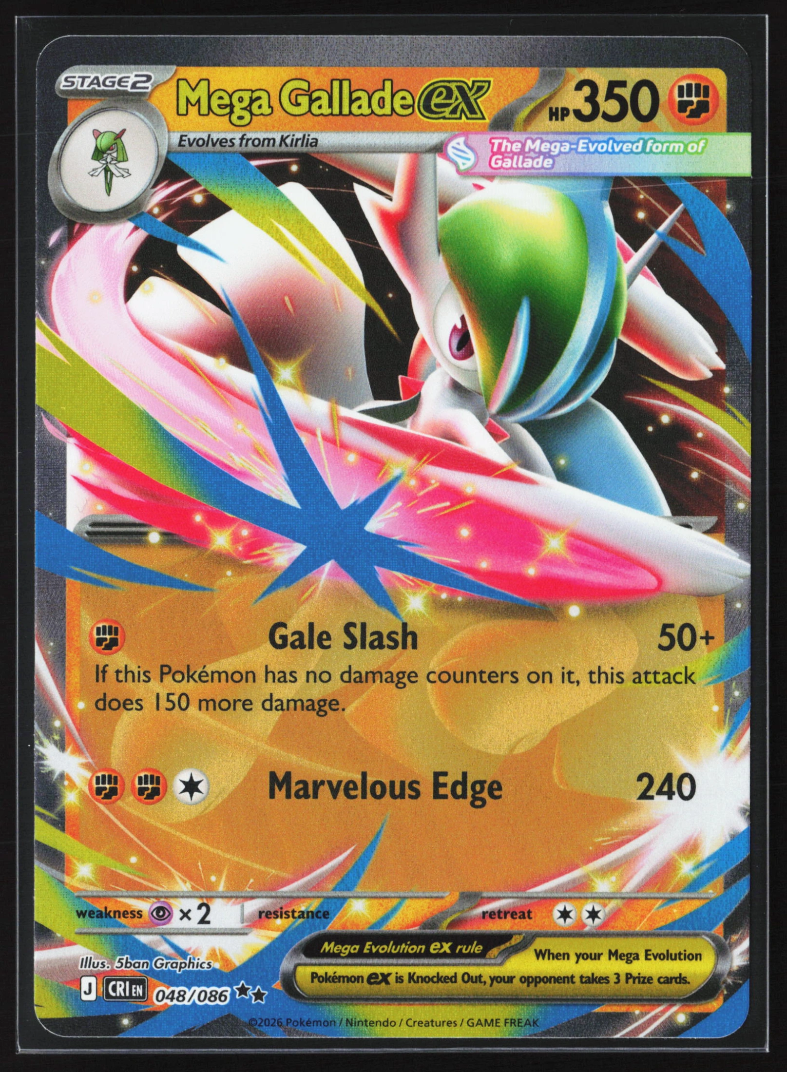 Mega Gallade ex (CRI 048) — Voorkant