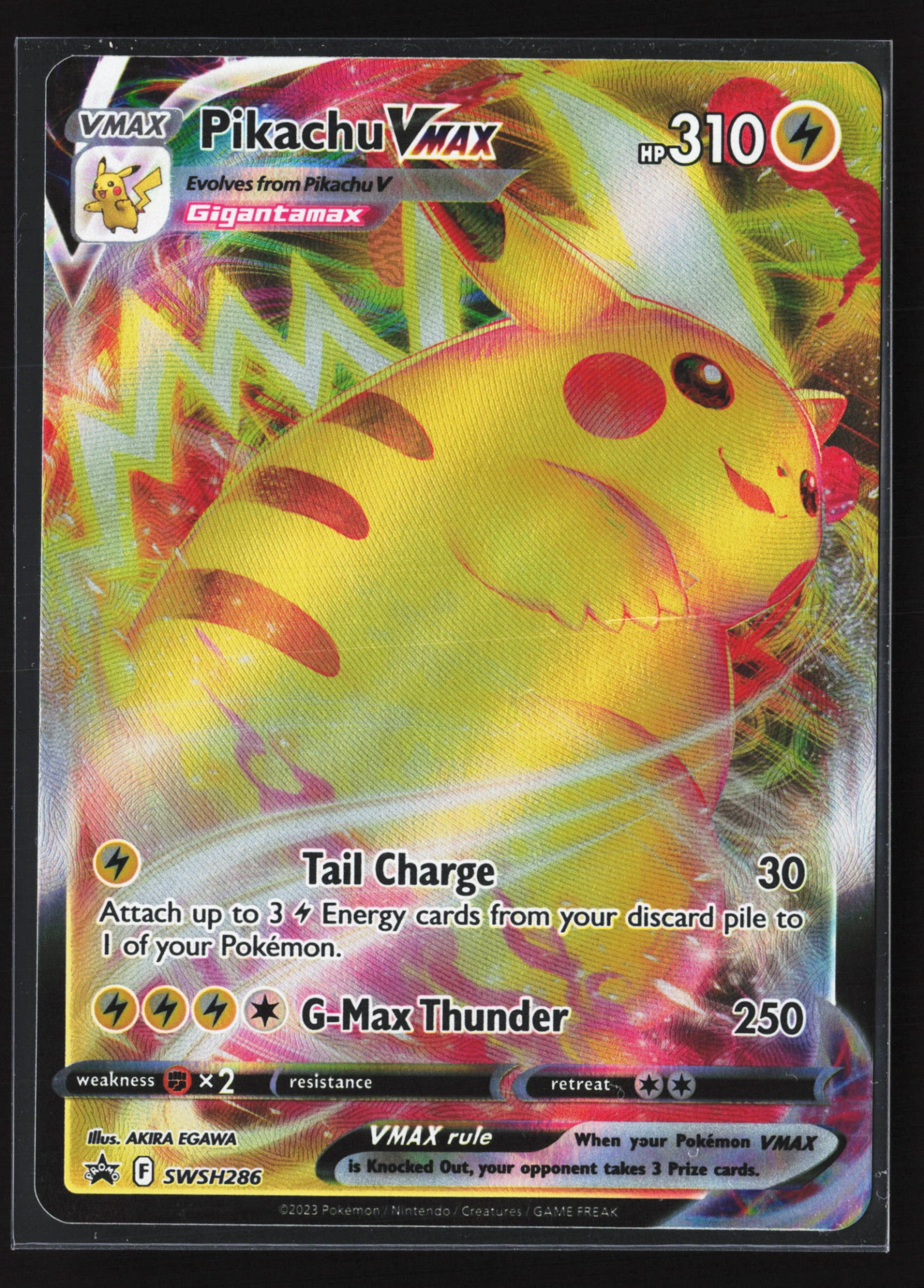 Pikachu VMAX (PR-SW SWSH286) — Voorkant