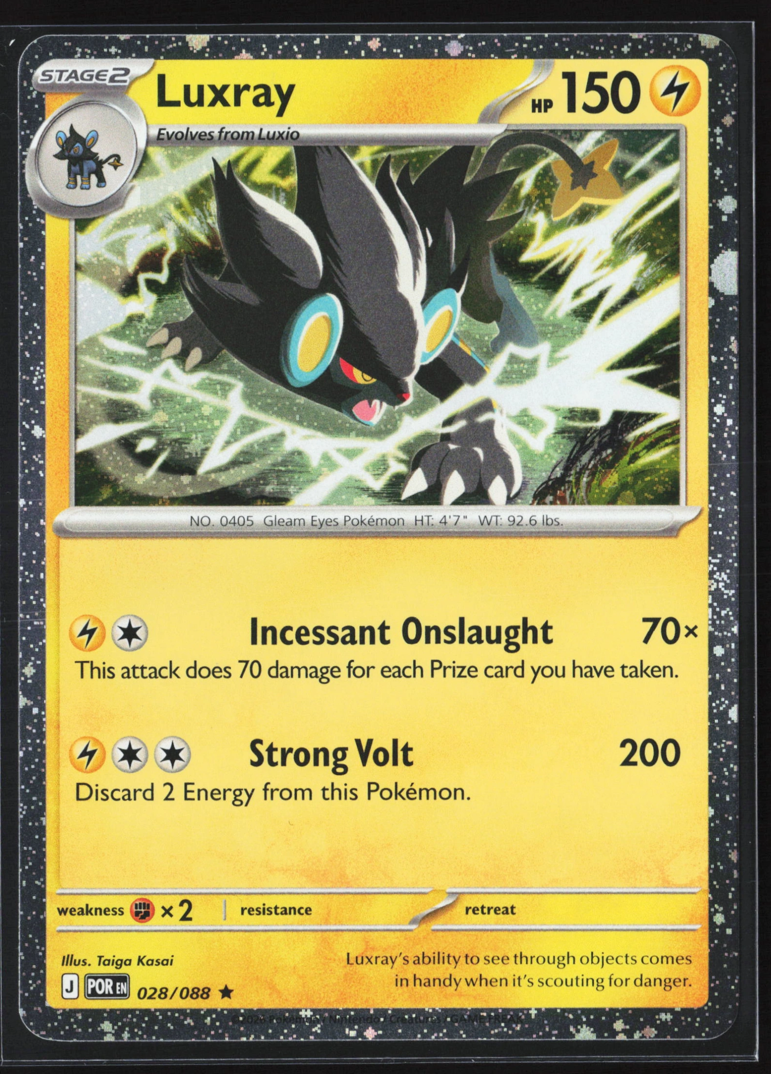 Luxray (POR 028) — Voorkant