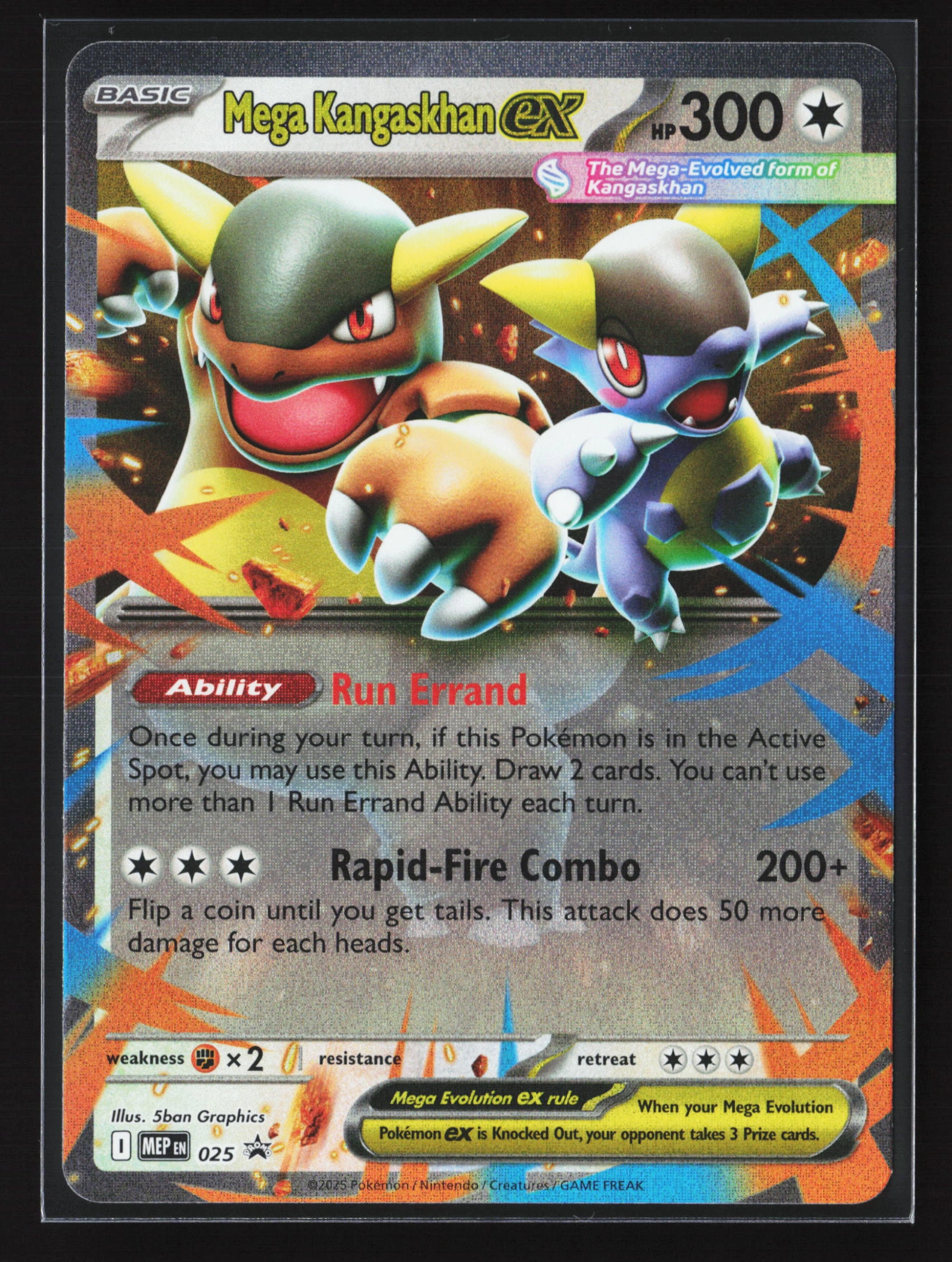 Mega Kangaskhan ex (MEP 025) — Voorkant