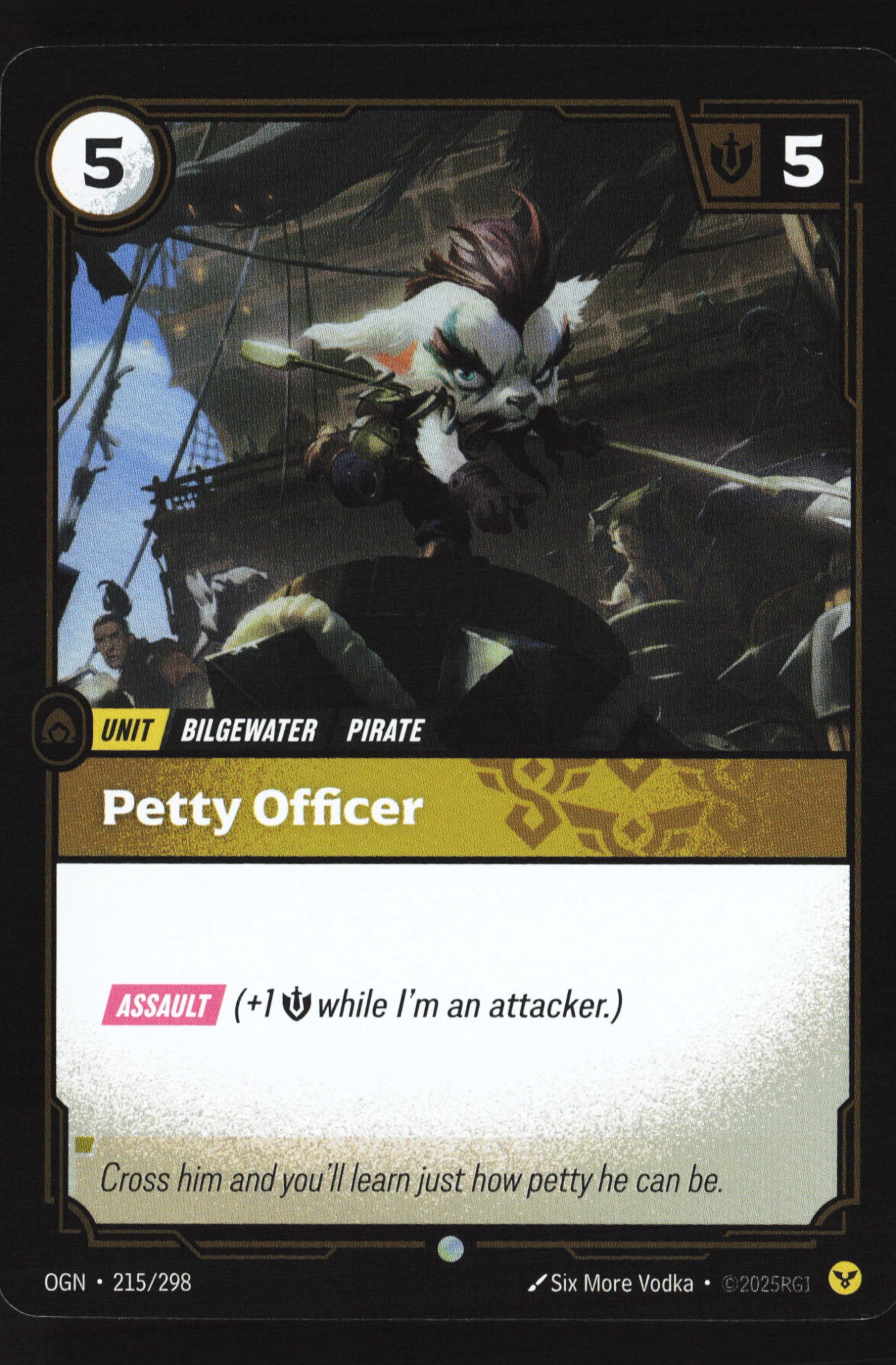 Petty Officer (OGN 215) — Voorkant
