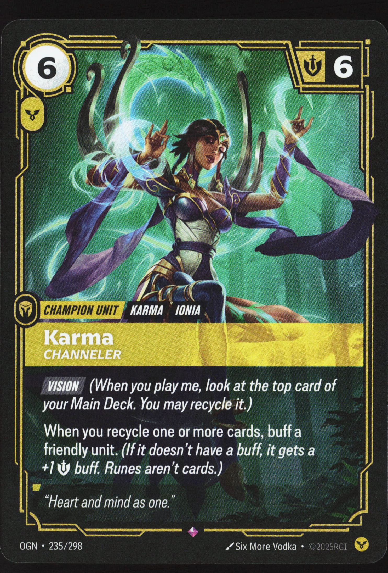 Karma, Channeler (OGN 235) — Voorkant