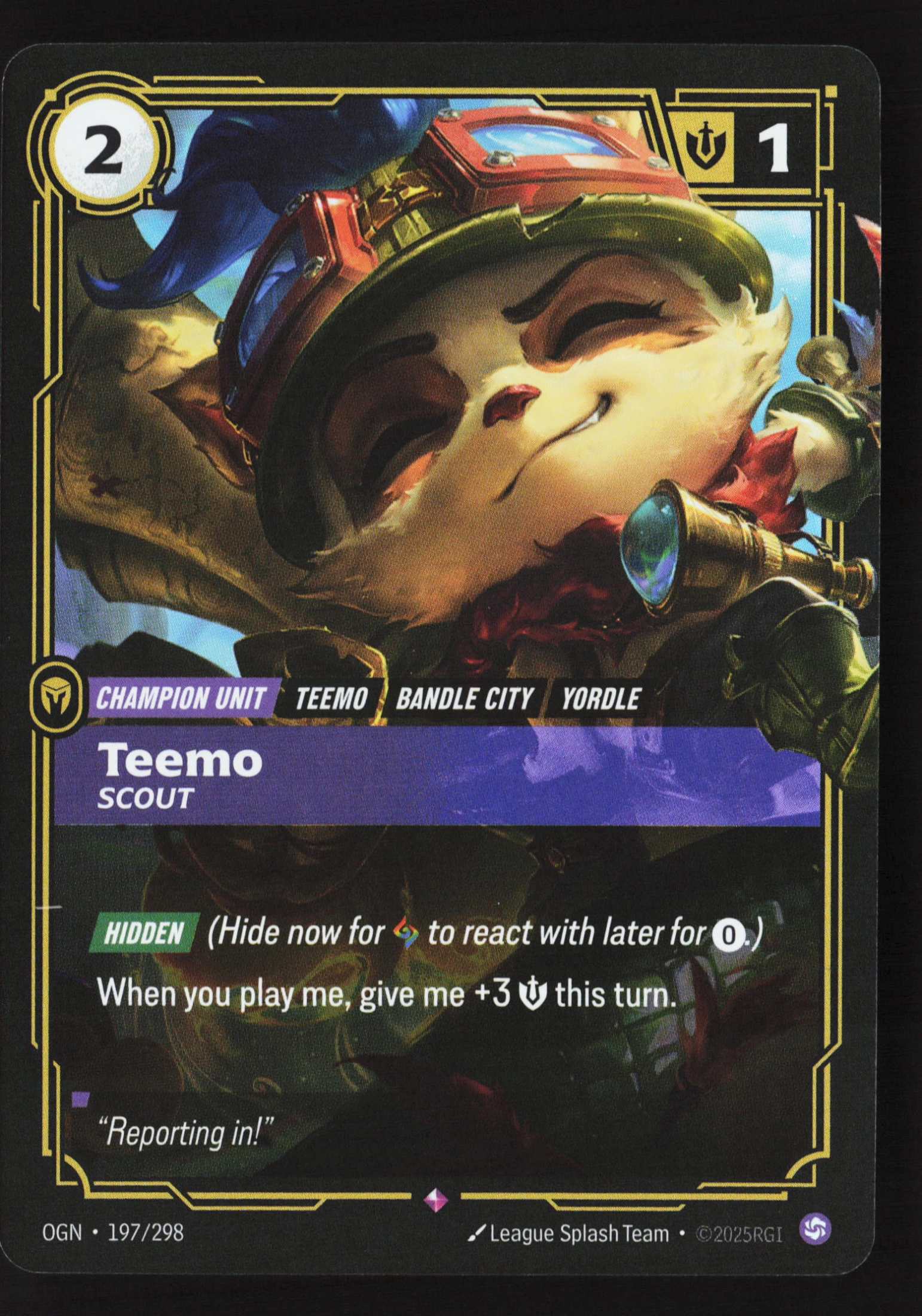 Teemo, Scout (OGN 197) — Voorkant