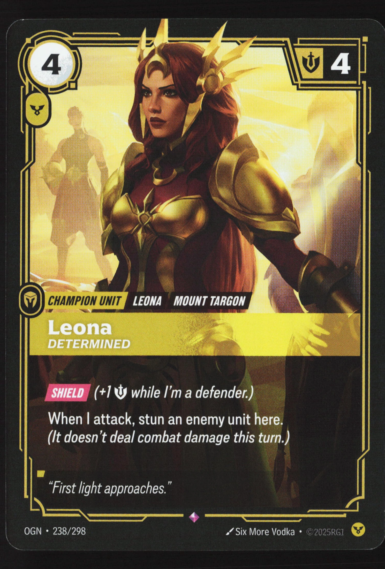 Leona, Determined (OGN 238) — Voorkant