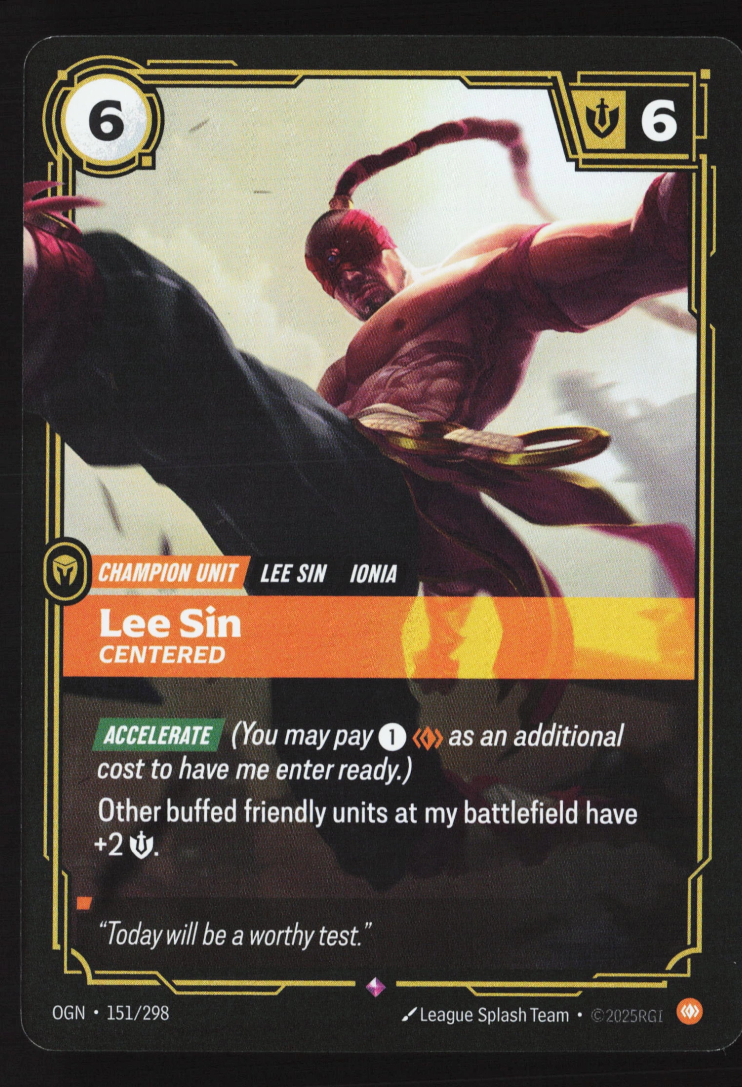 Lee Sin, Centered (OGN 151) — Voorkant