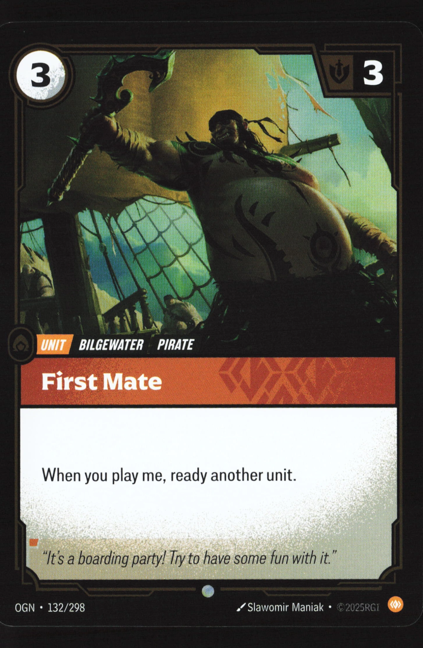 First Mate (OGN 132) — Voorkant