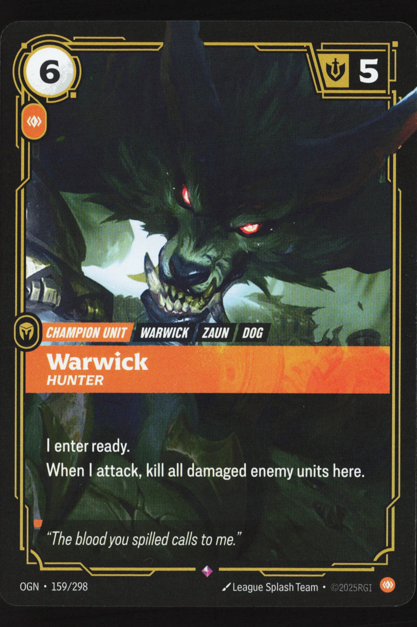 Warwick, Hunter (OGN 159) — Voorkant