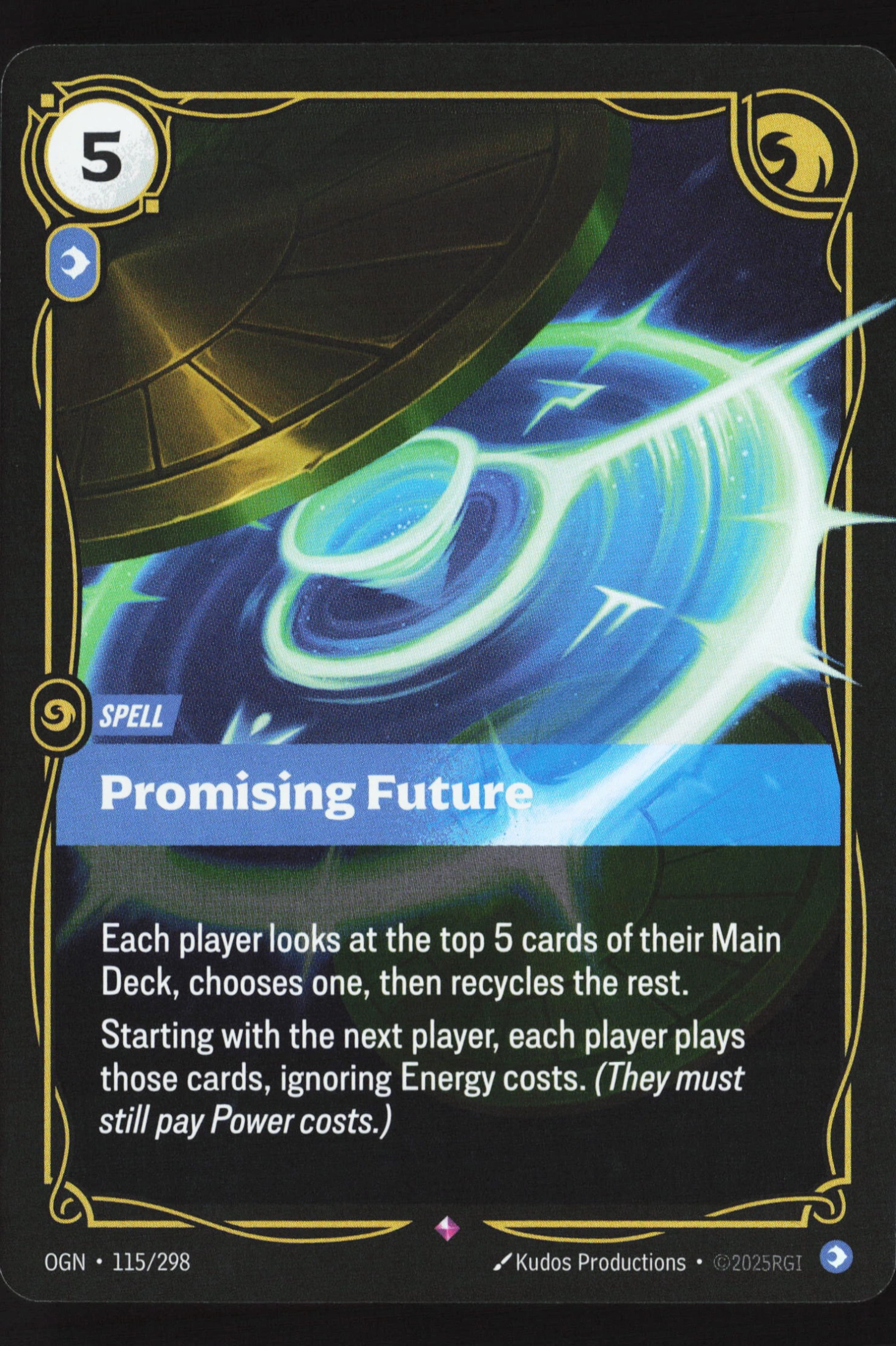Promising Future (OGN 115) — Voorkant