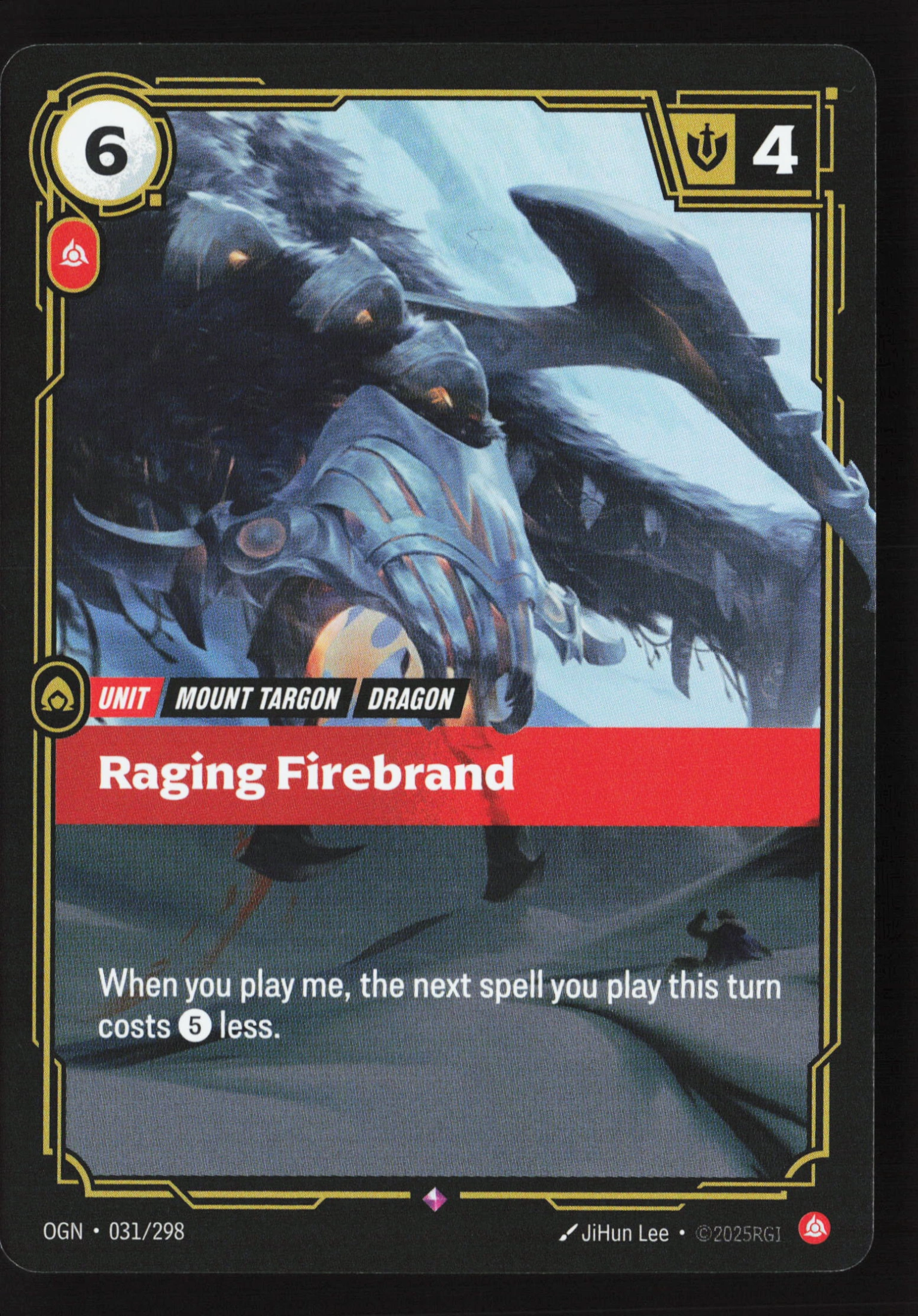 Raging Firebrand (OGN 031) — Voorkant