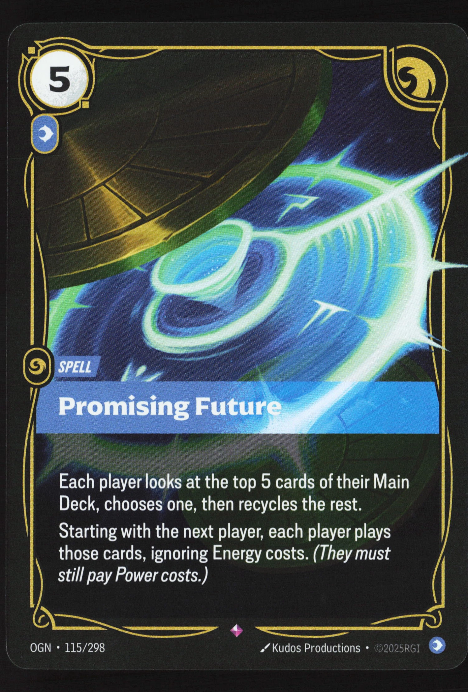 Promising Future (OGN 115) — Voorkant