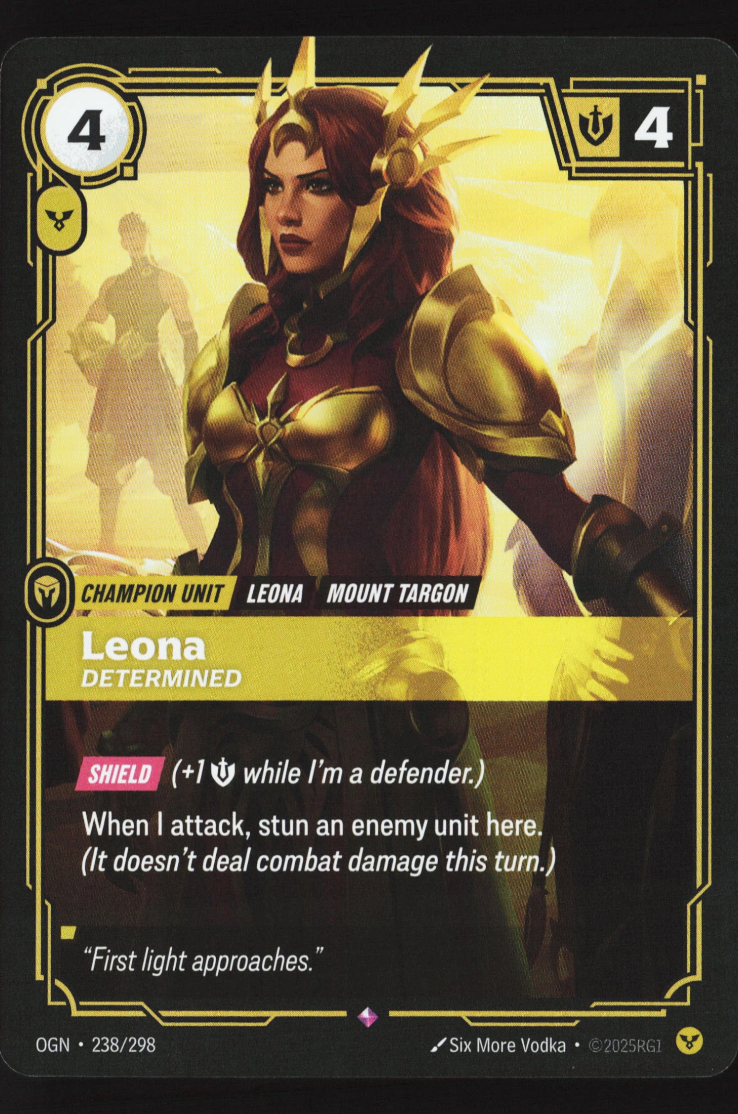 Leona, Determined (OGN 238) — Voorkant