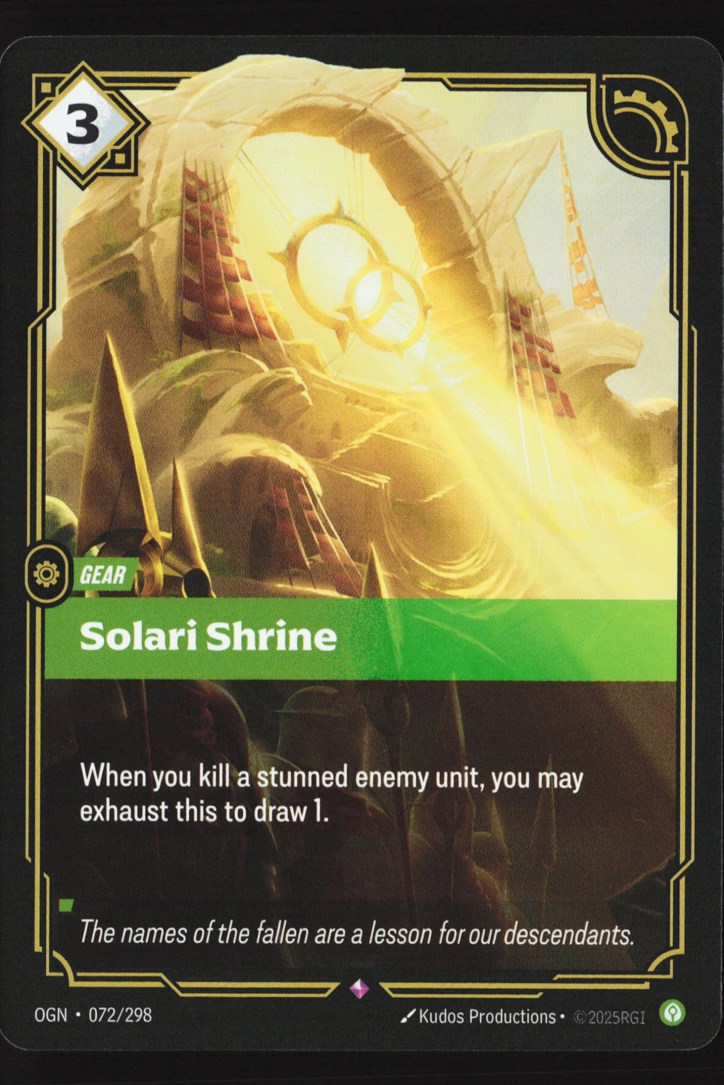 Solari Shrine (OGN 072) — Voorkant