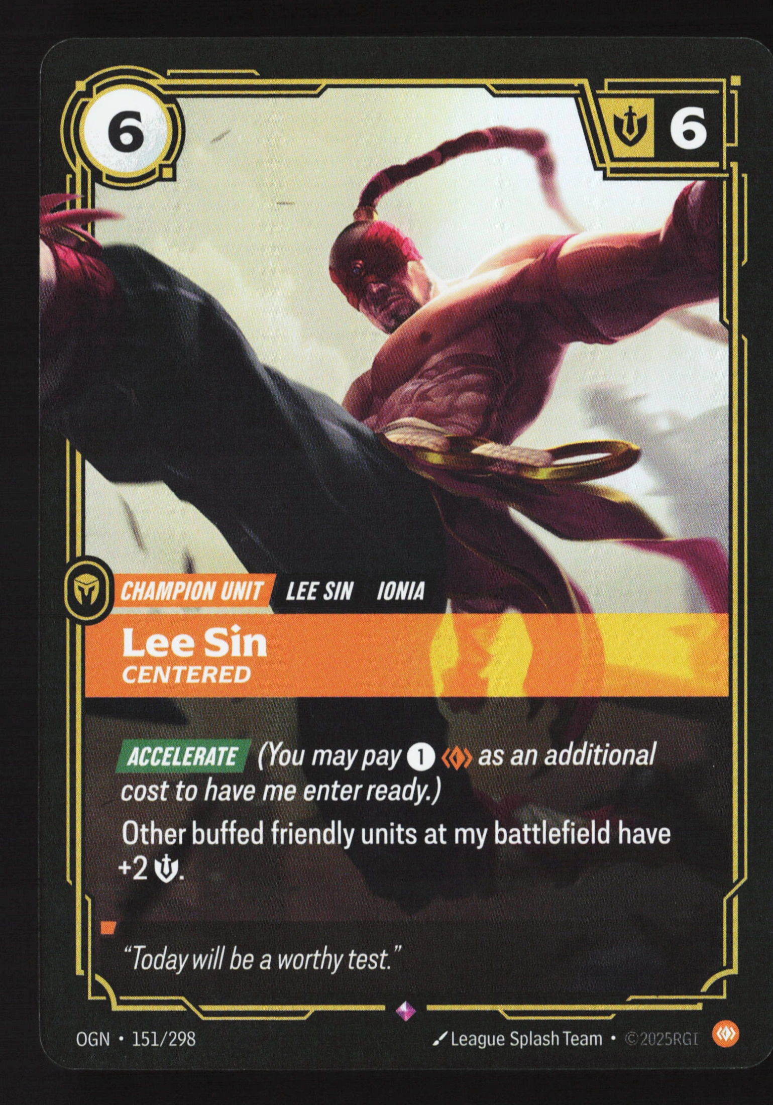 Lee Sin, Centered (OGN 151) — Voorkant