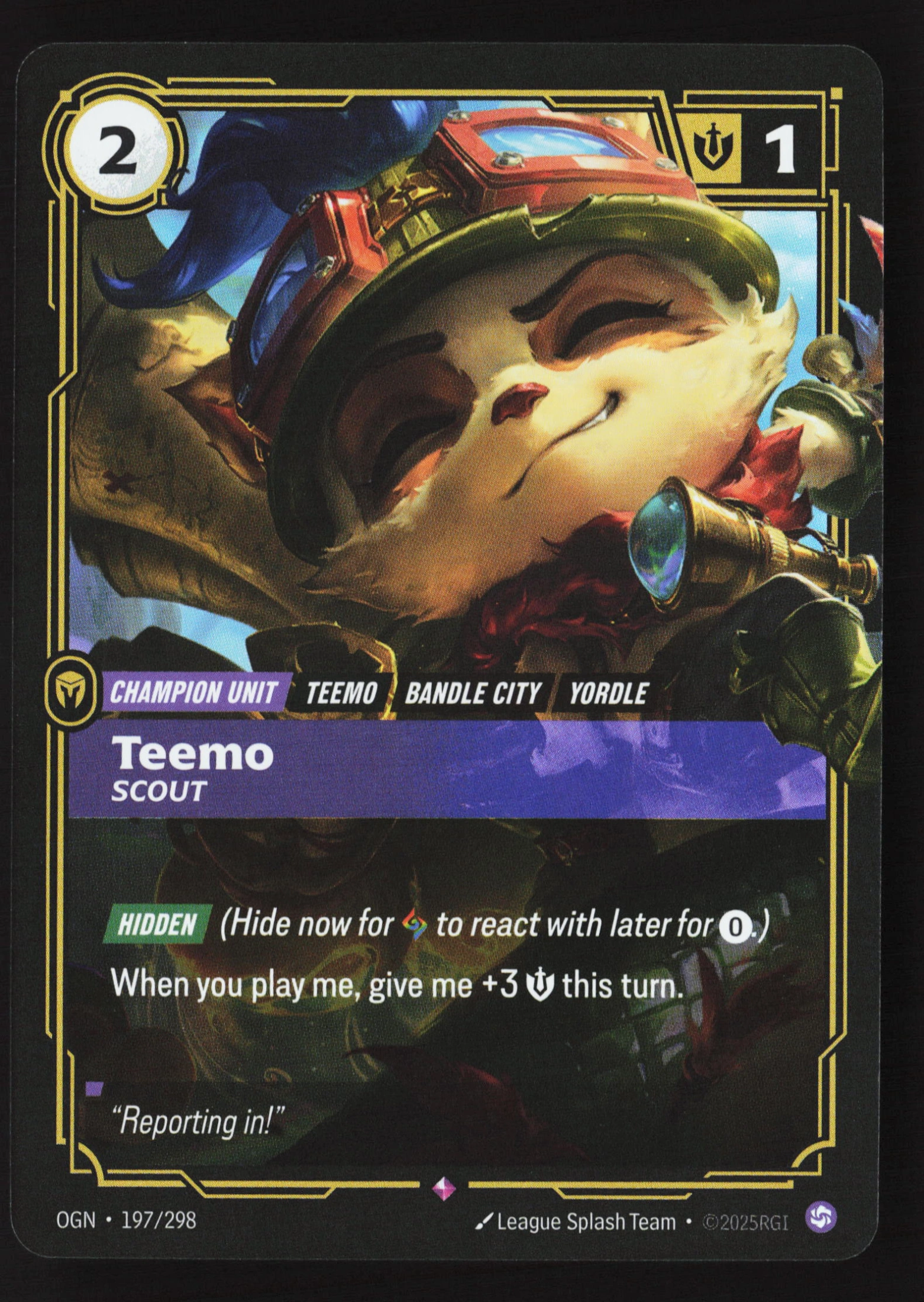 Teemo, Scout (OGN 197) — Voorkant