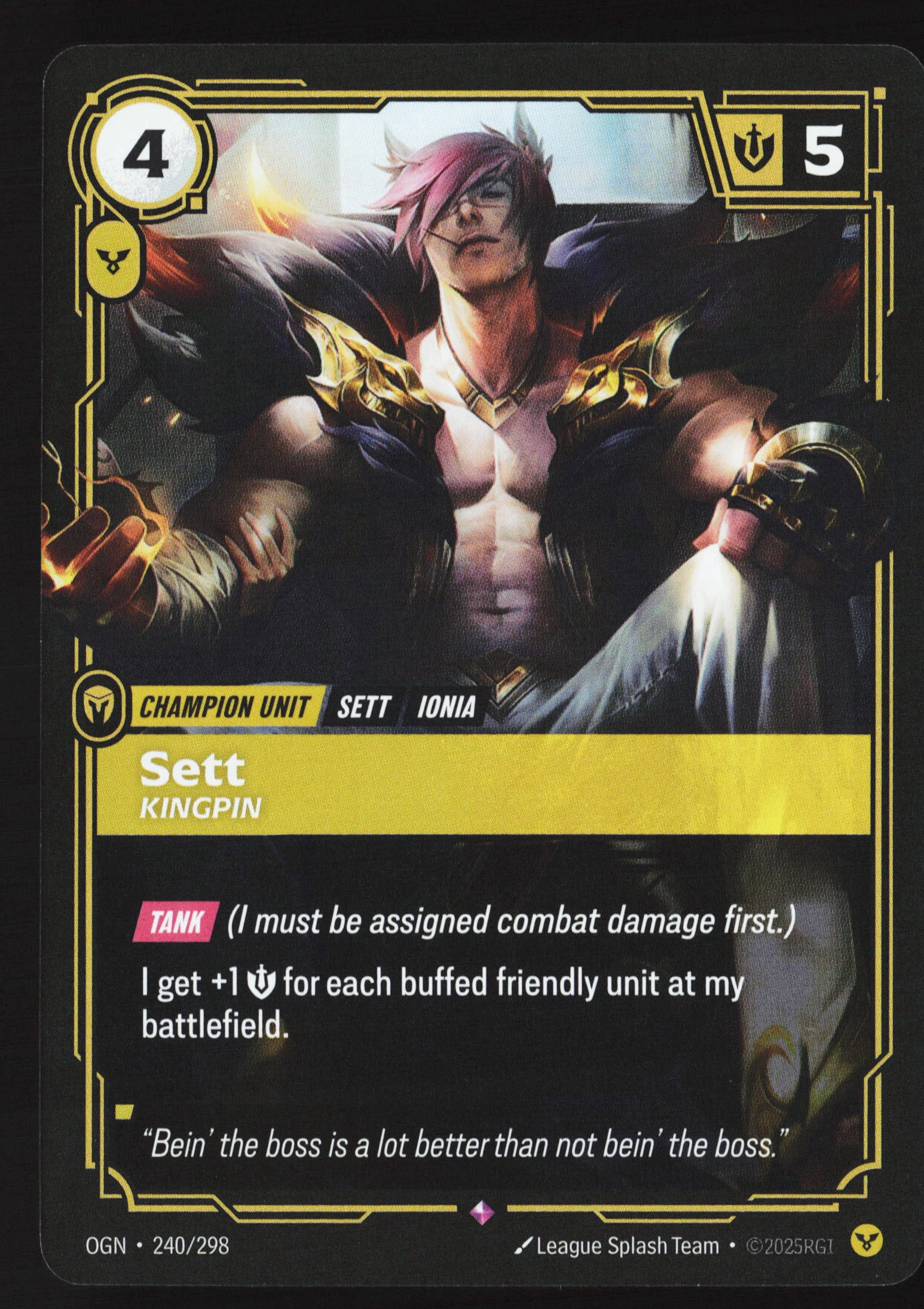 Sett, Kingpin (OGN 240) — Voorkant