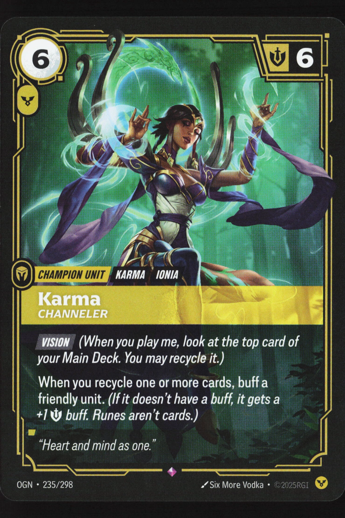 Karma, Channeler (OGN 235) — Voorkant