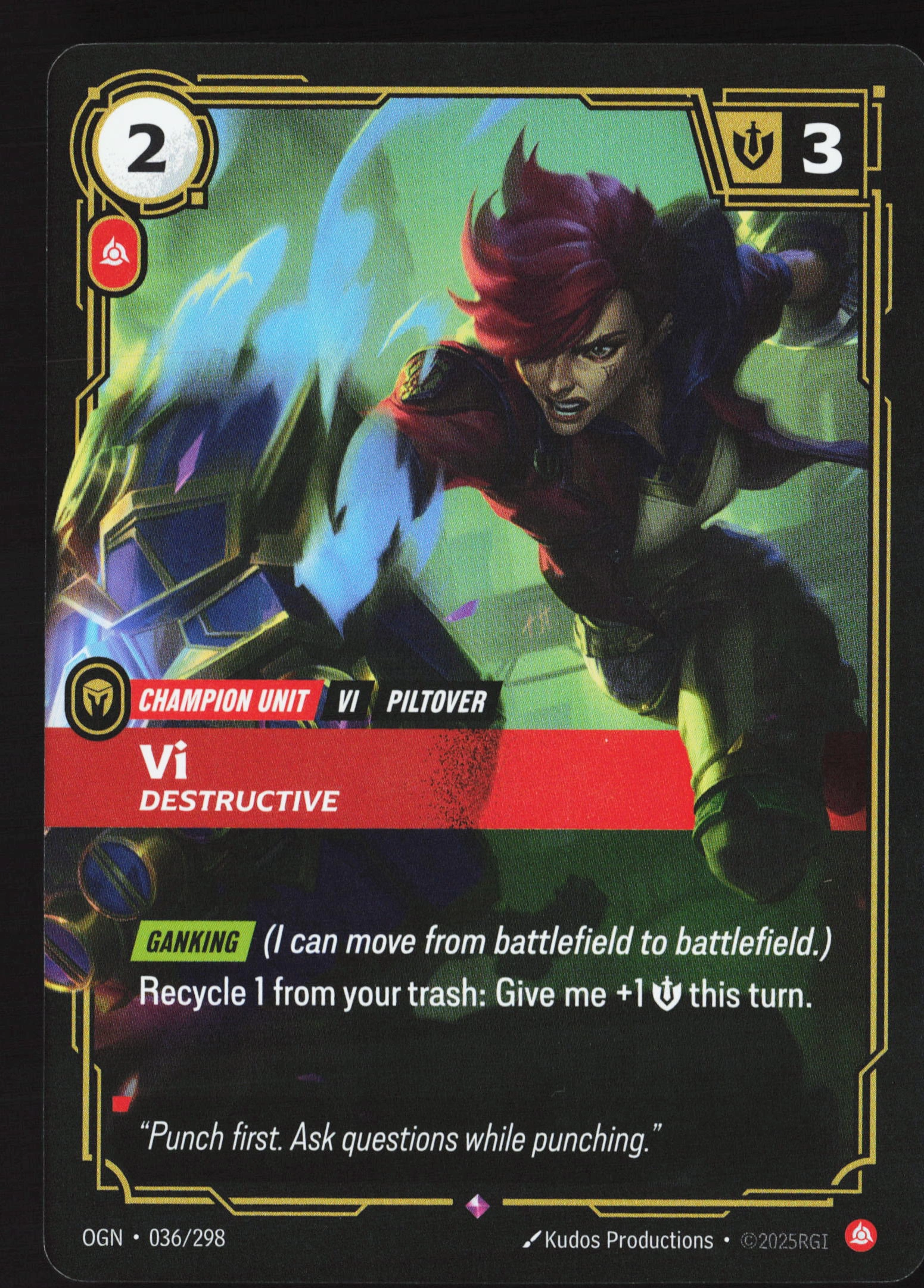 Vi, Destructive (OGN 036) — Voorkant