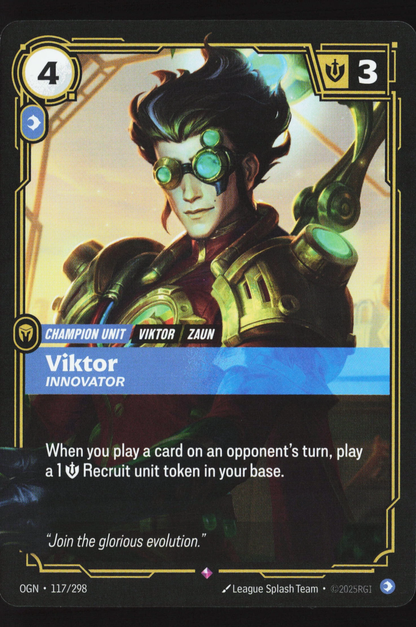 Viktor, Innovator (OGN 117) — Voorkant