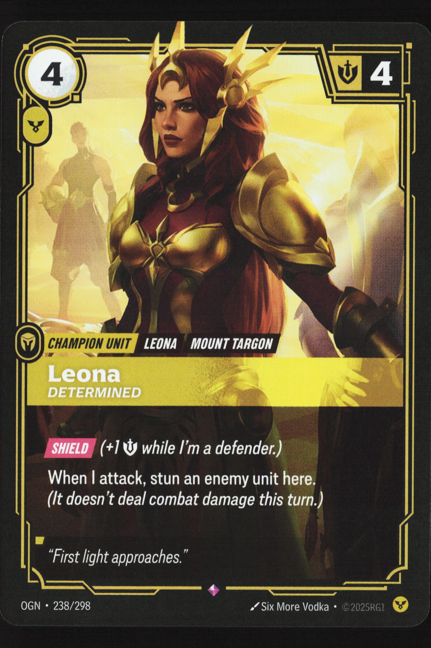 Leona, Determined (OGN 238) — Voorkant