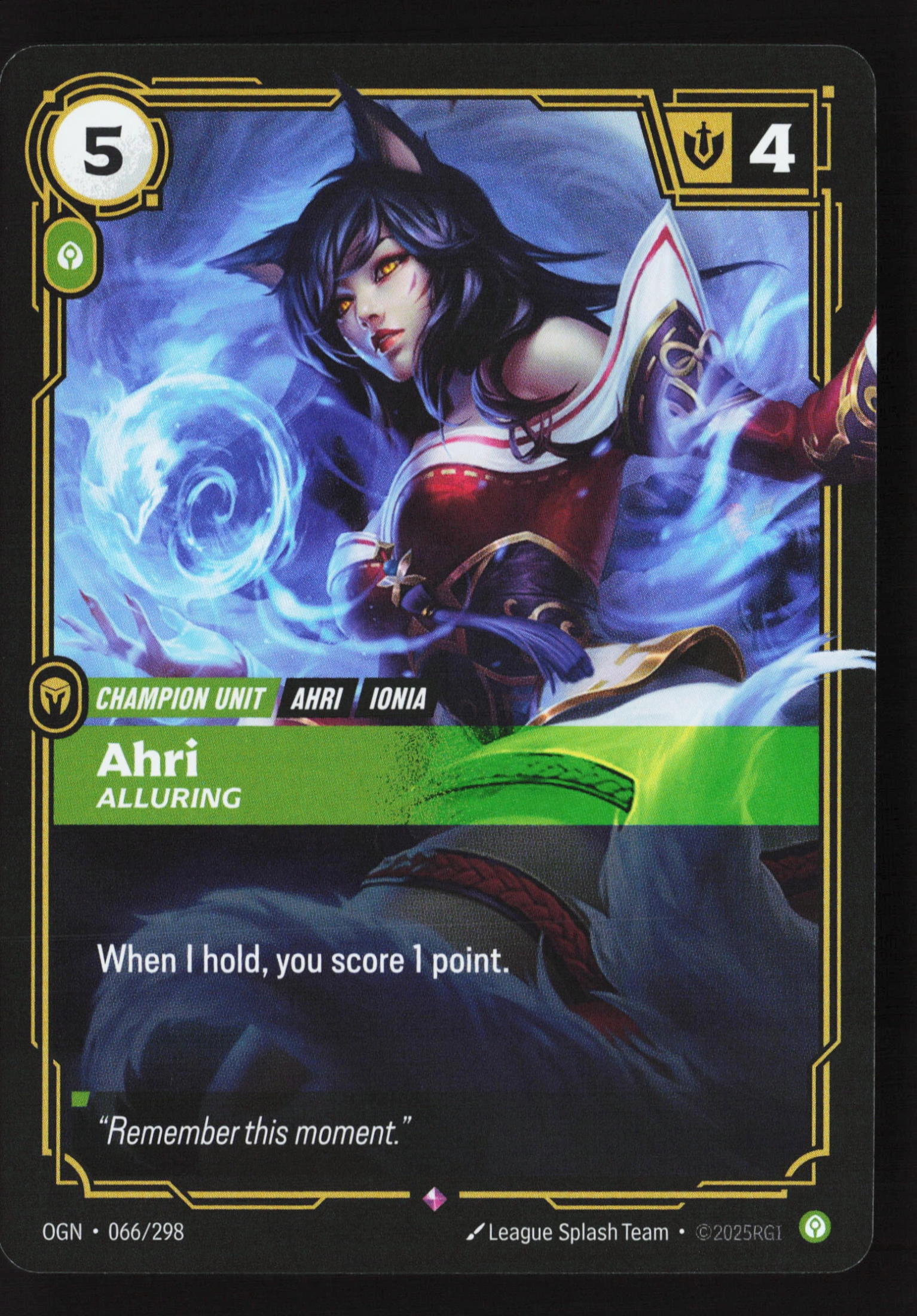 Ahri, Alluring (OGN 066) — Voorkant
